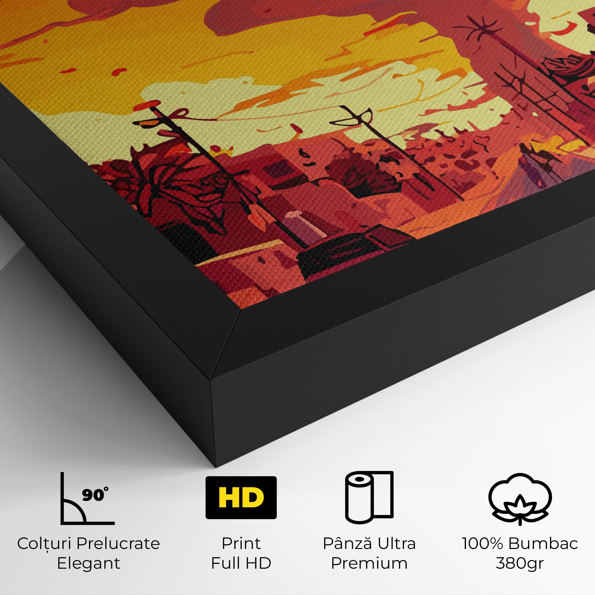 Tablou Canvas African Smoke mockup 4