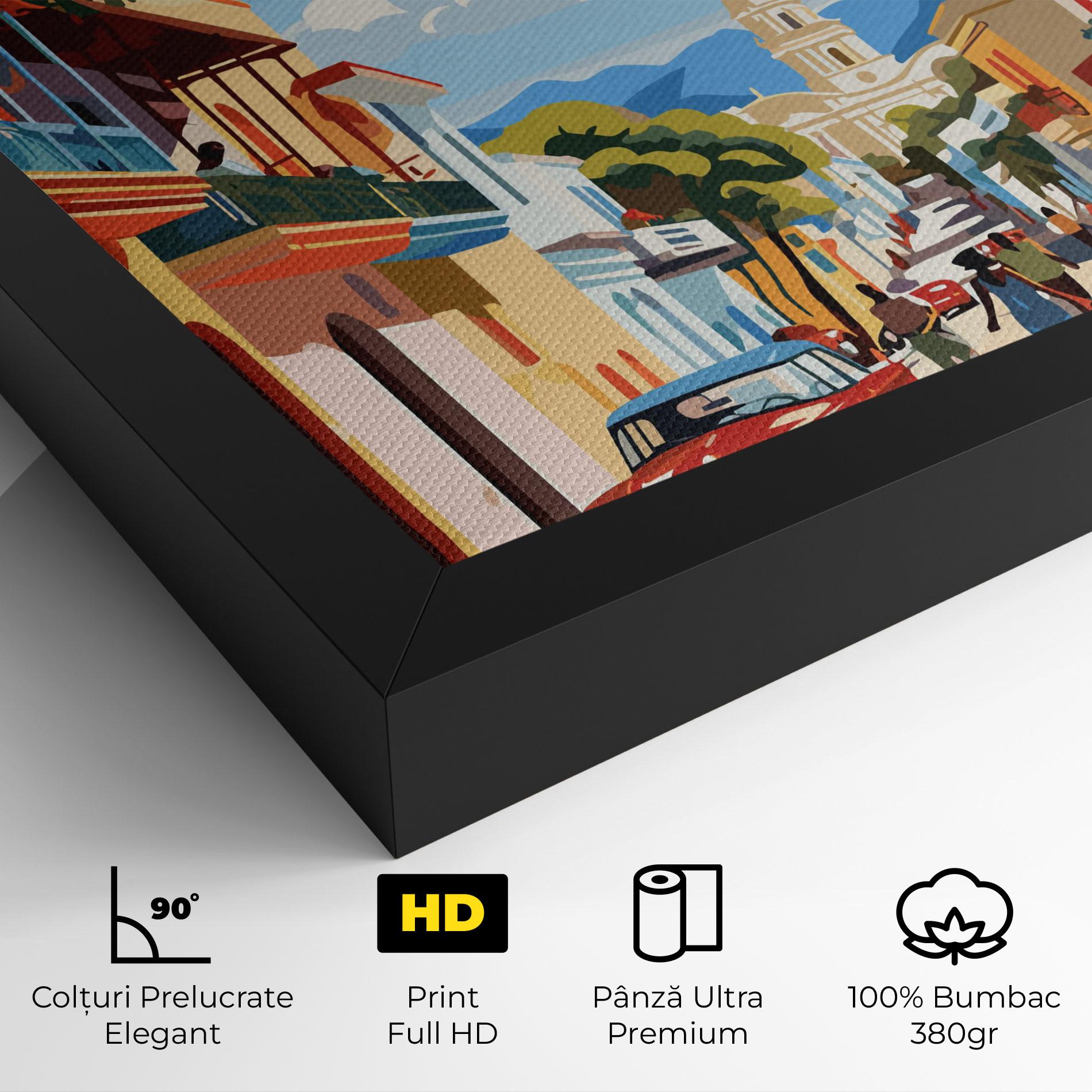 Tablou Canvas African Street mockup 4