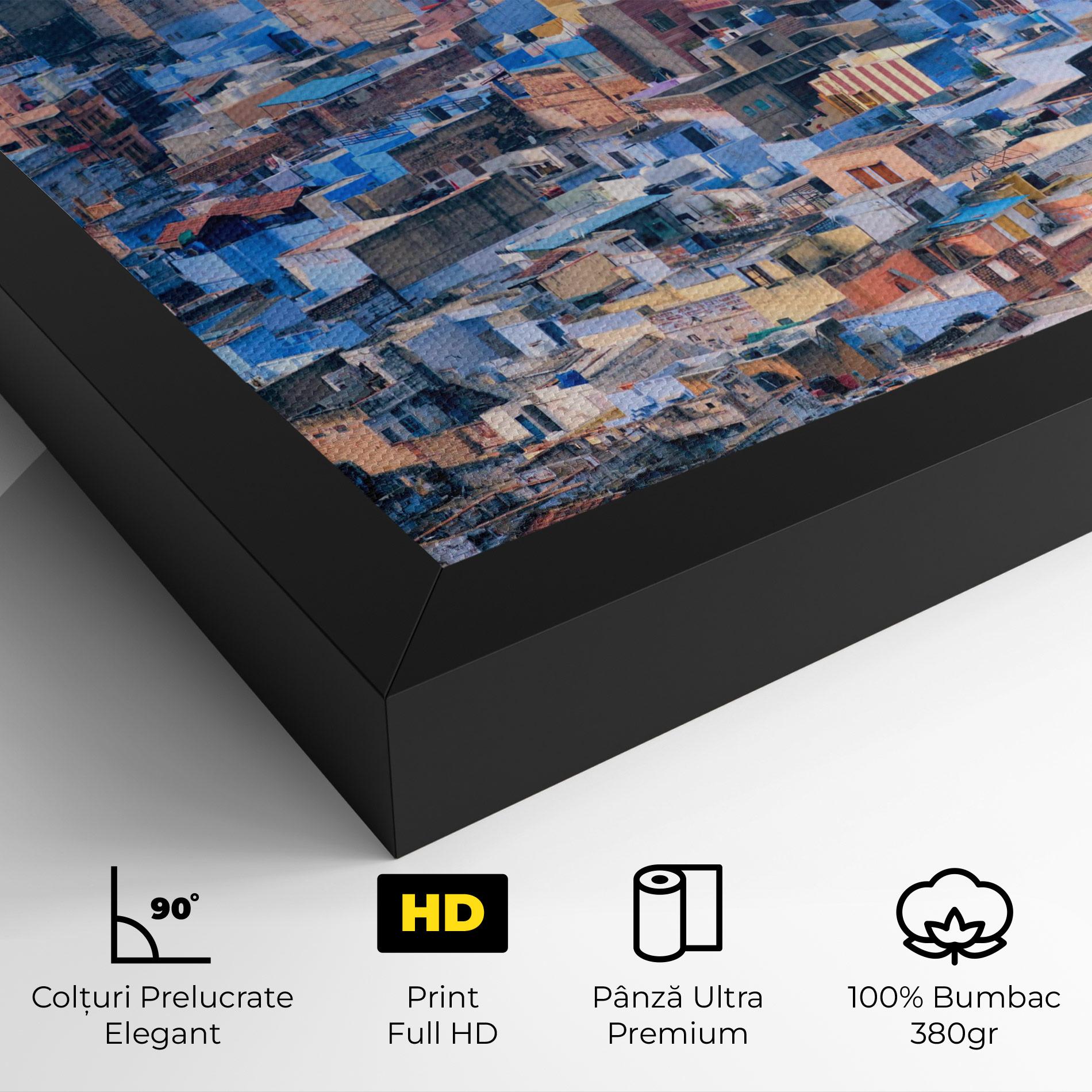 Tablou Canvas Blue City India mockup 4