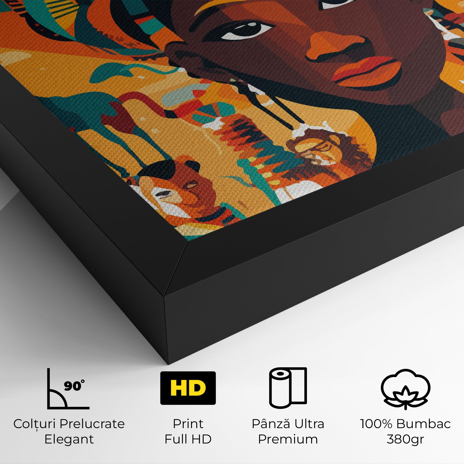 Tablou Canvas Child Africa Art mockup 4
