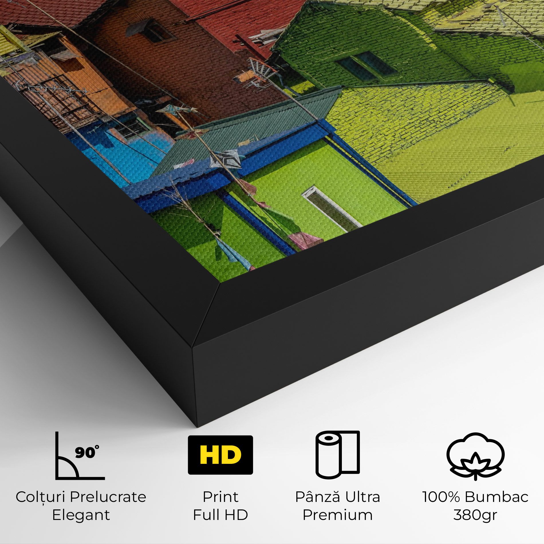 Colorful Small Houses mockup 4