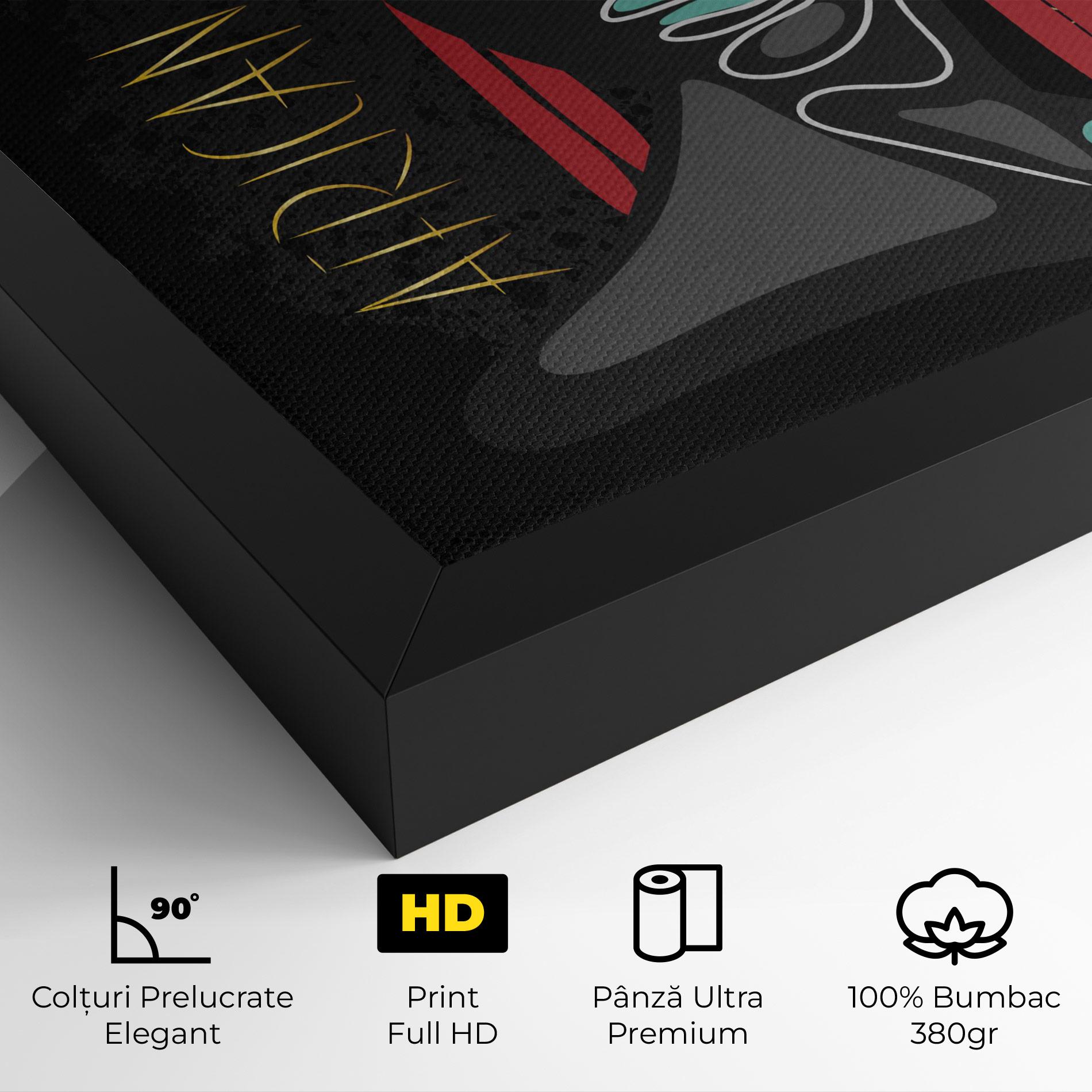 Tablou Canvas Gold African Girl mockup 4