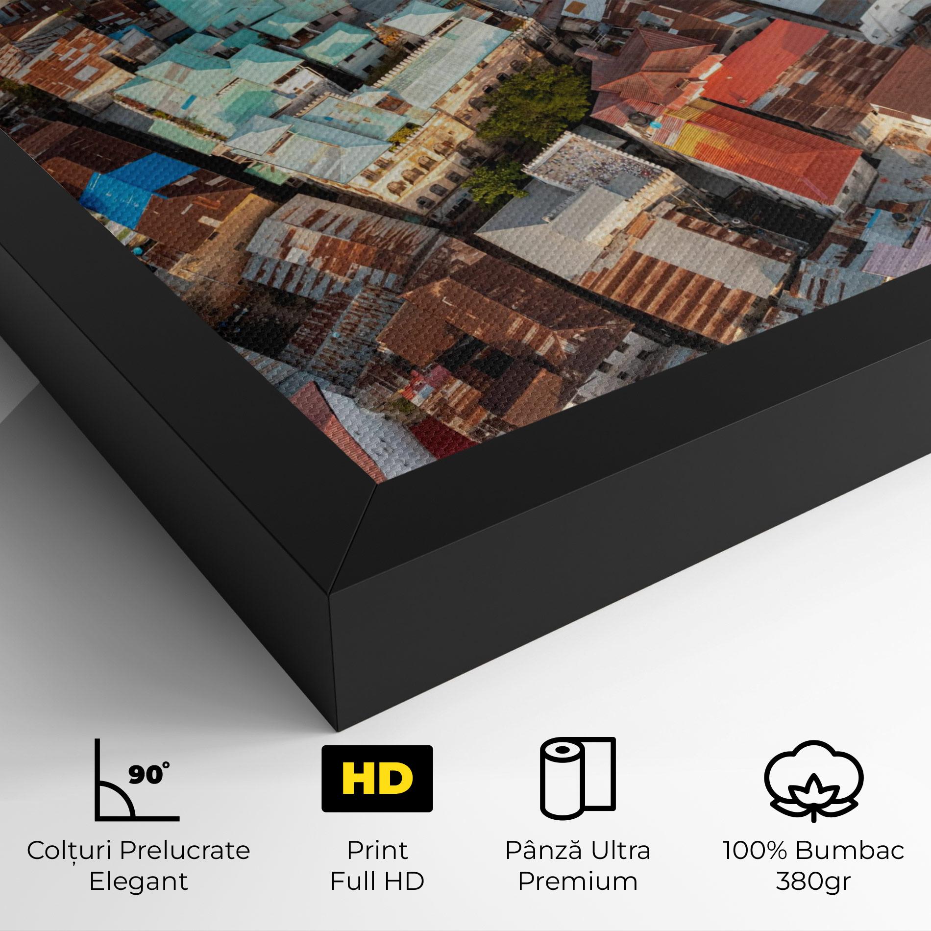 Tablou Canvas Island Tanzania Buildings mockup 4