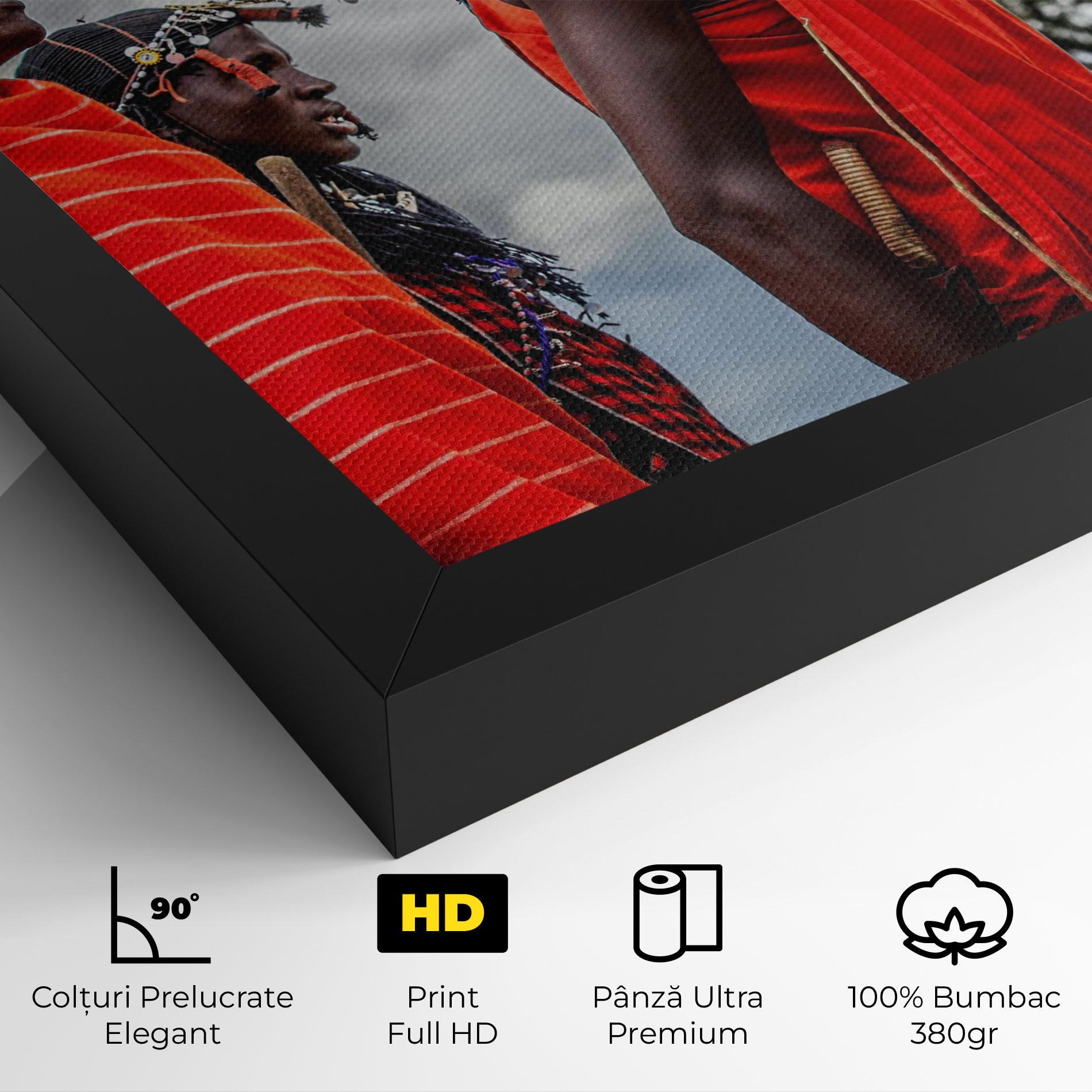 Tablou Canvas Red African Clothes mockup 4