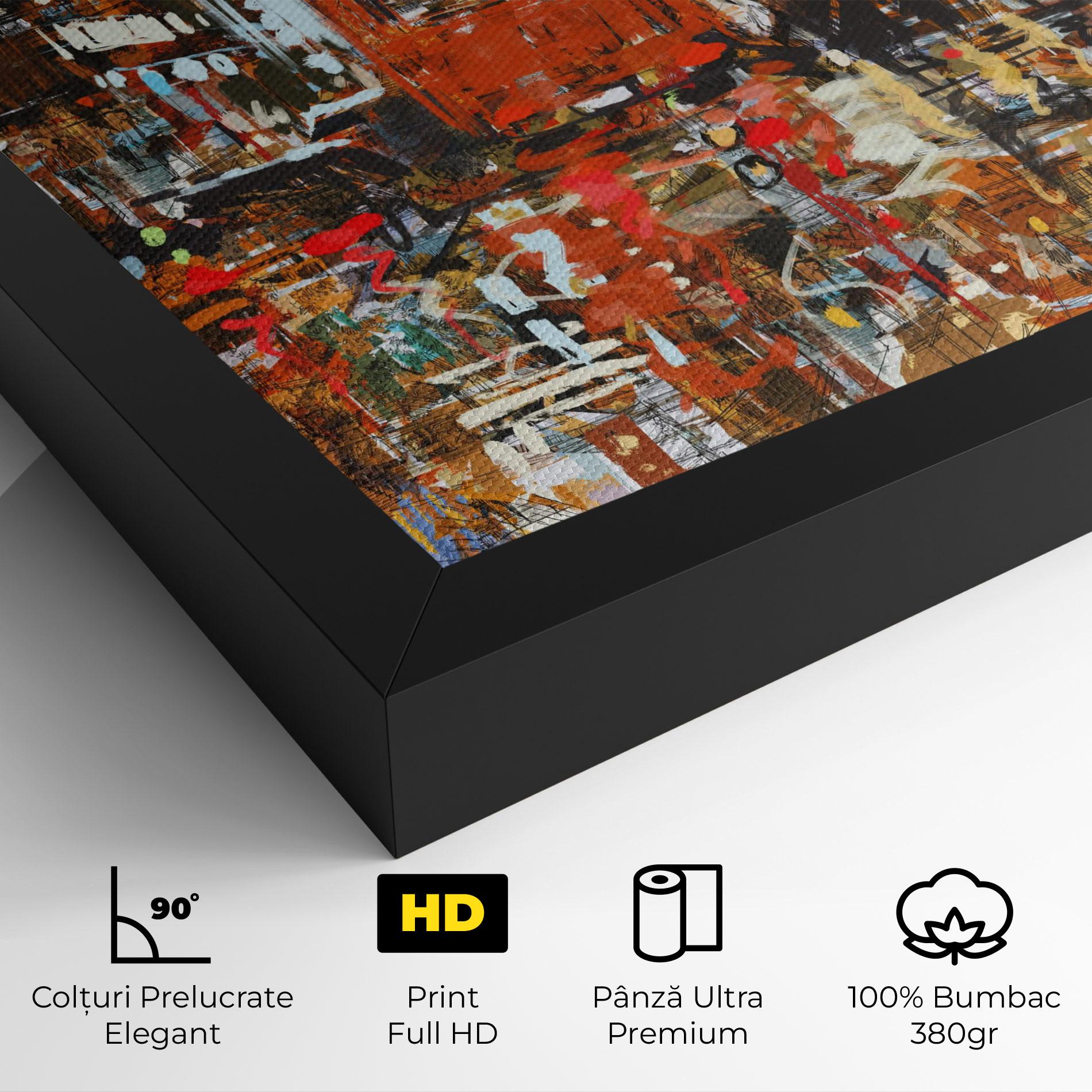 Tablou Canvas Seamless Colorful City mockup 4