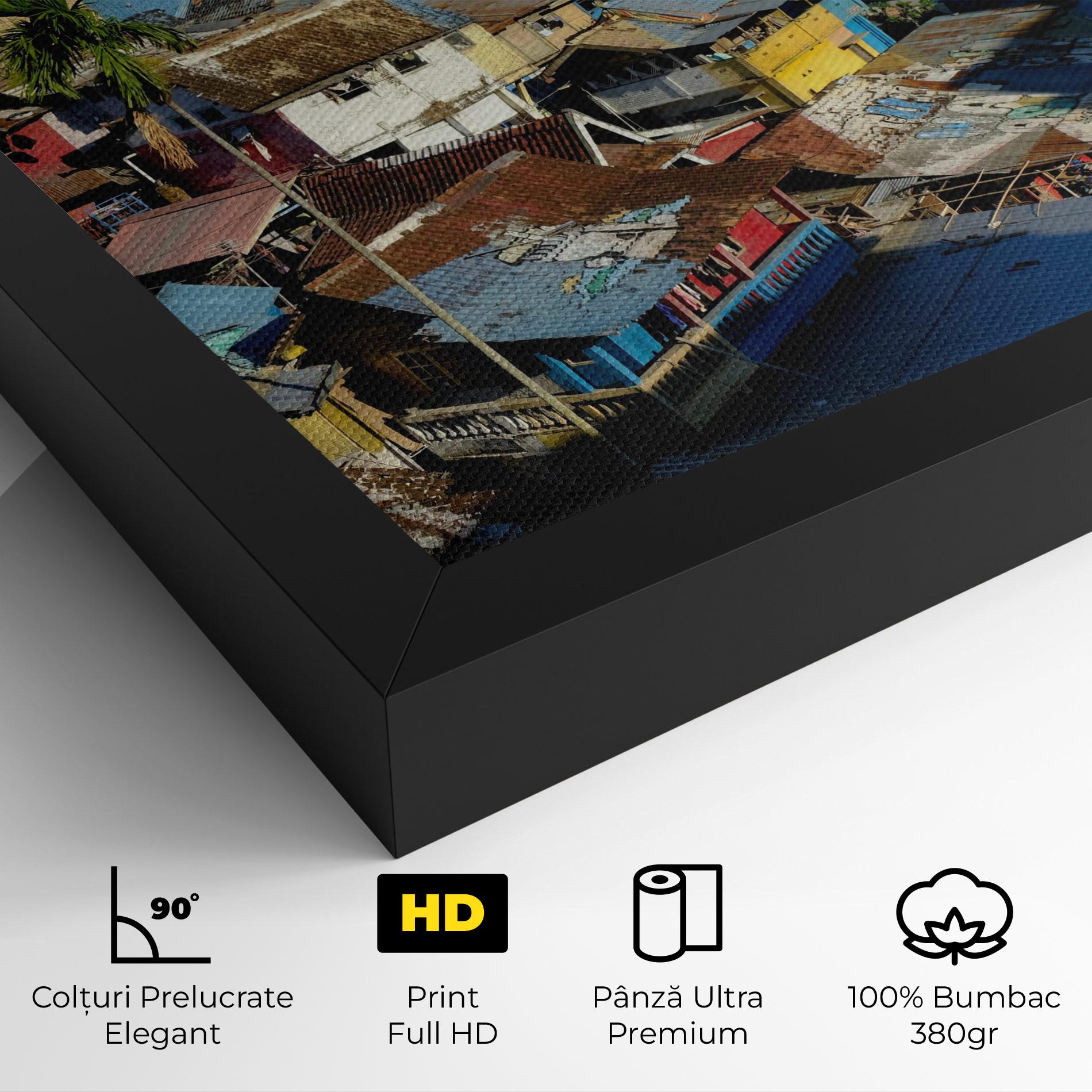Tablou Canvas Slum Building mockup 4
