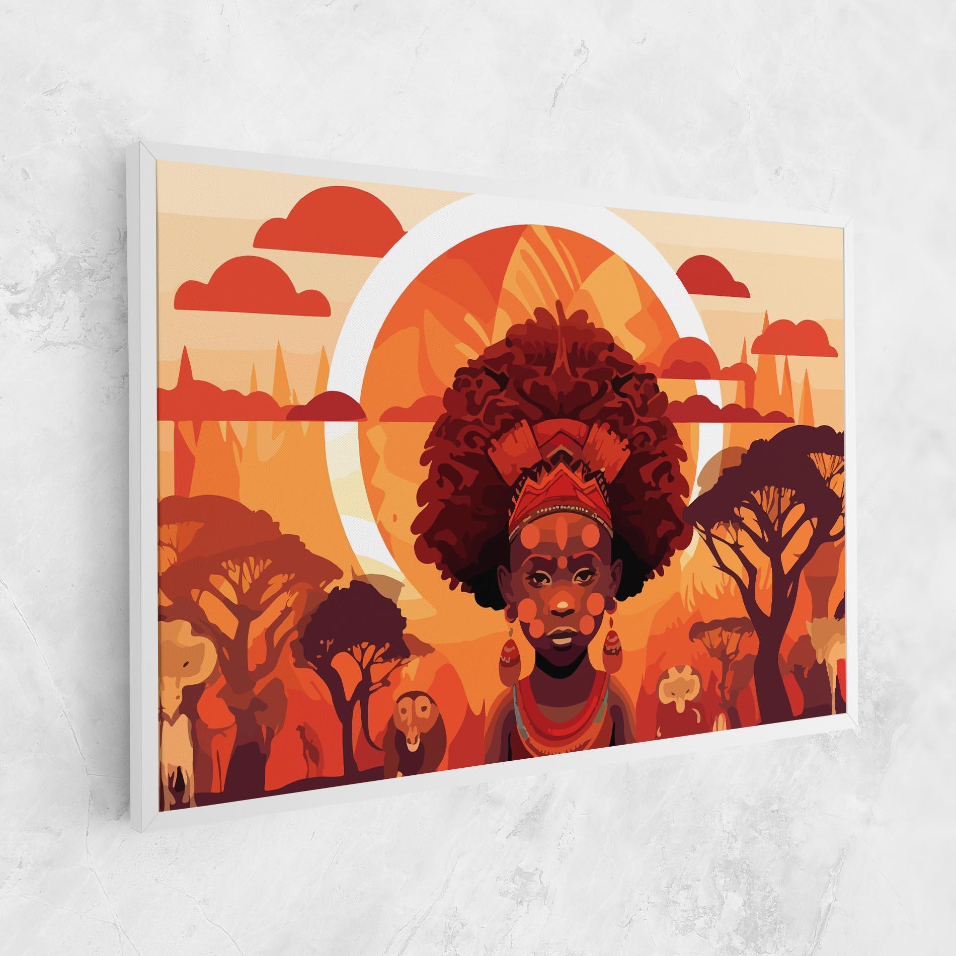 Tablou Canvas African Chid mockup 1