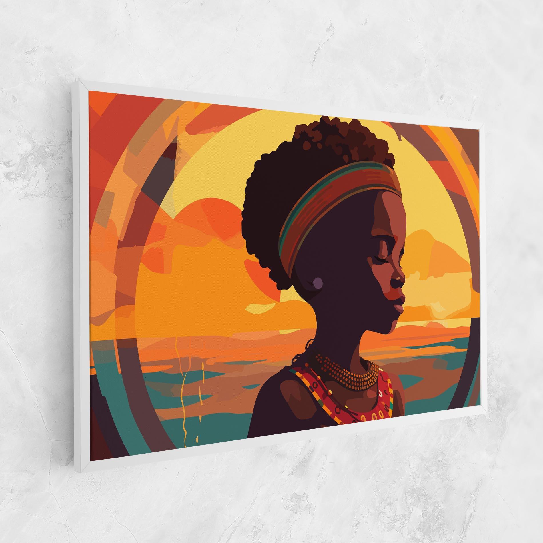 Tablou Canvas African Pretty Child mockup 1