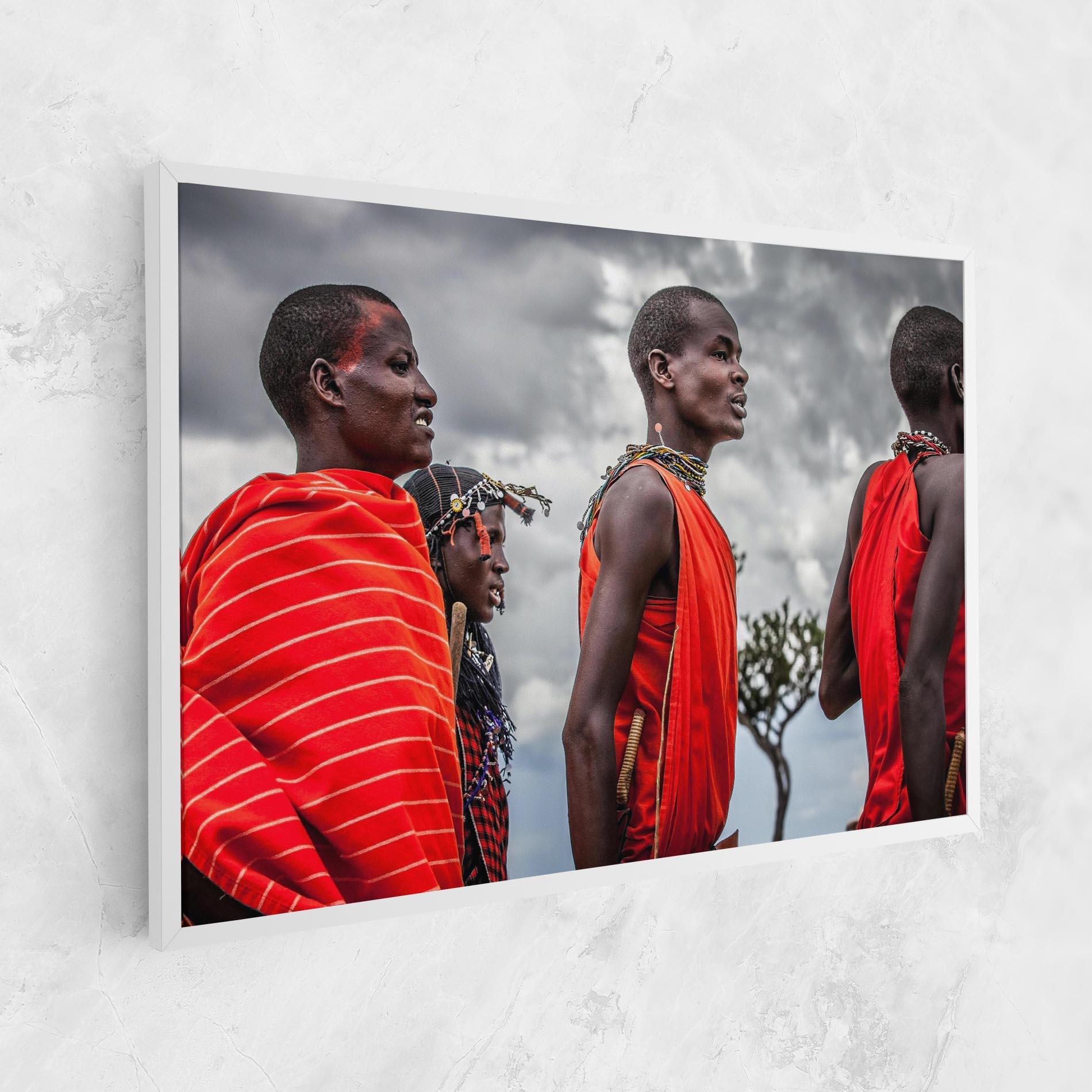 Tablou Canvas Red African Clothes mockup 1