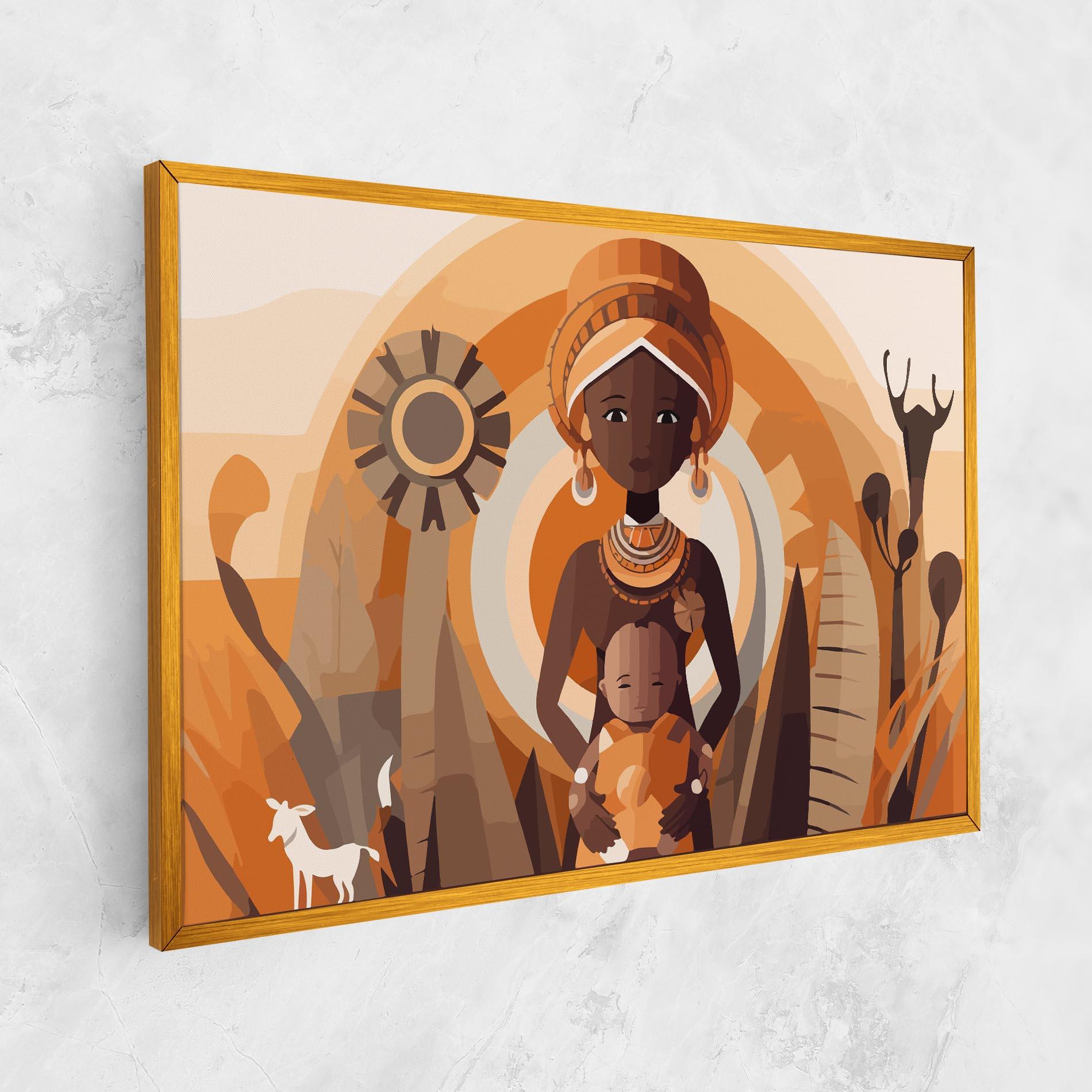 Tablou Canvas African Baby mockup 1