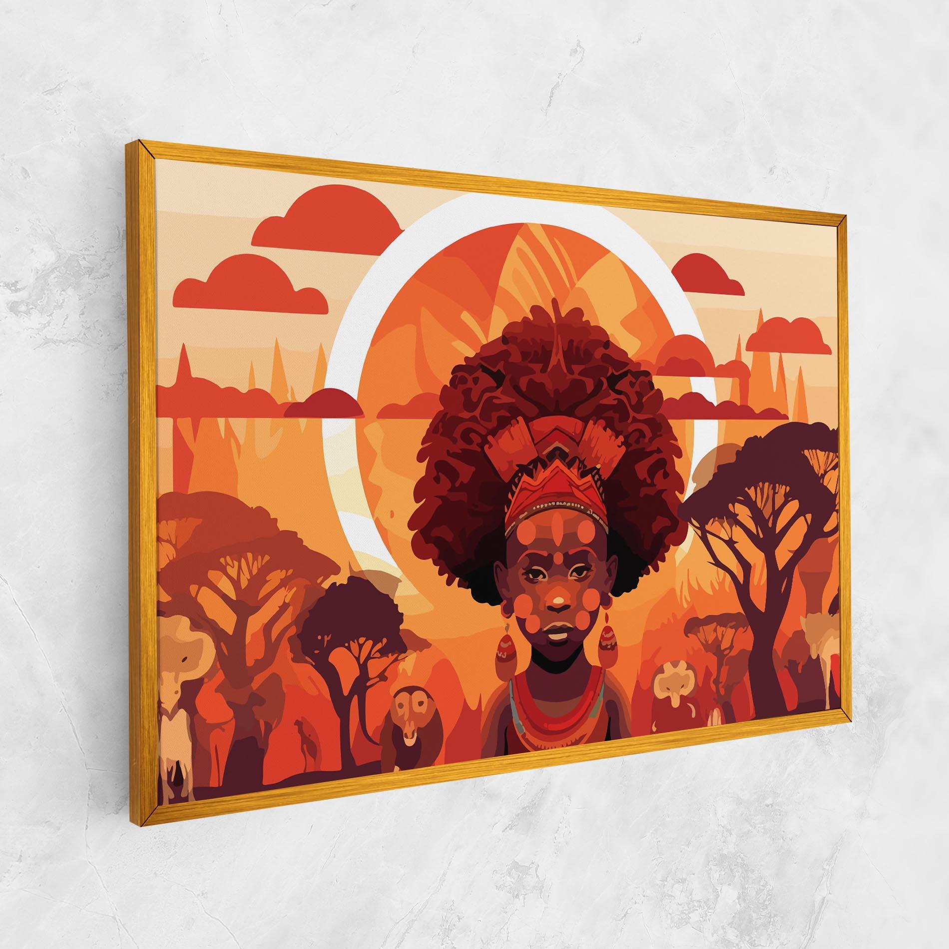 Tablou Canvas African Chid mockup 1
