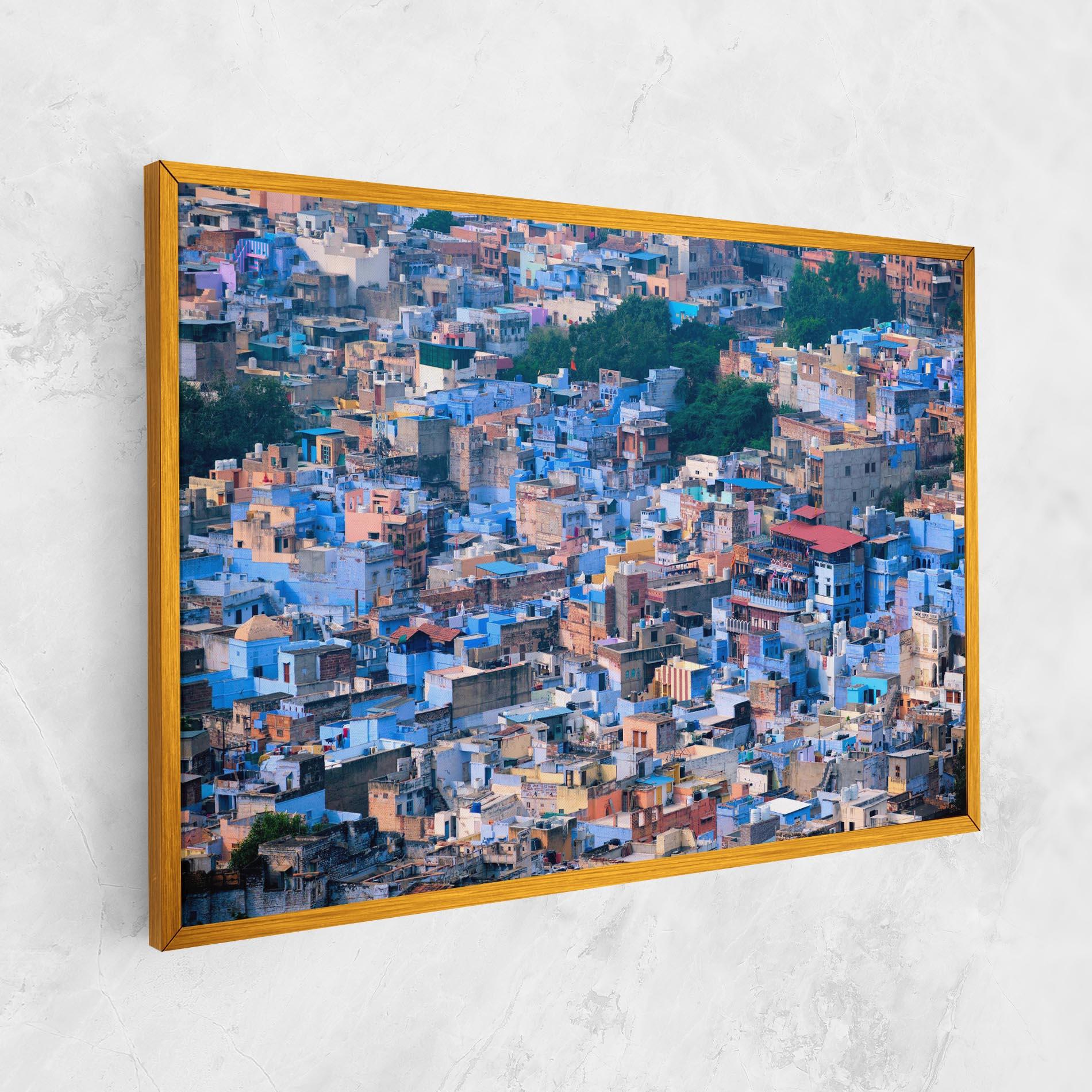Tablou Canvas Blue City India mockup 1