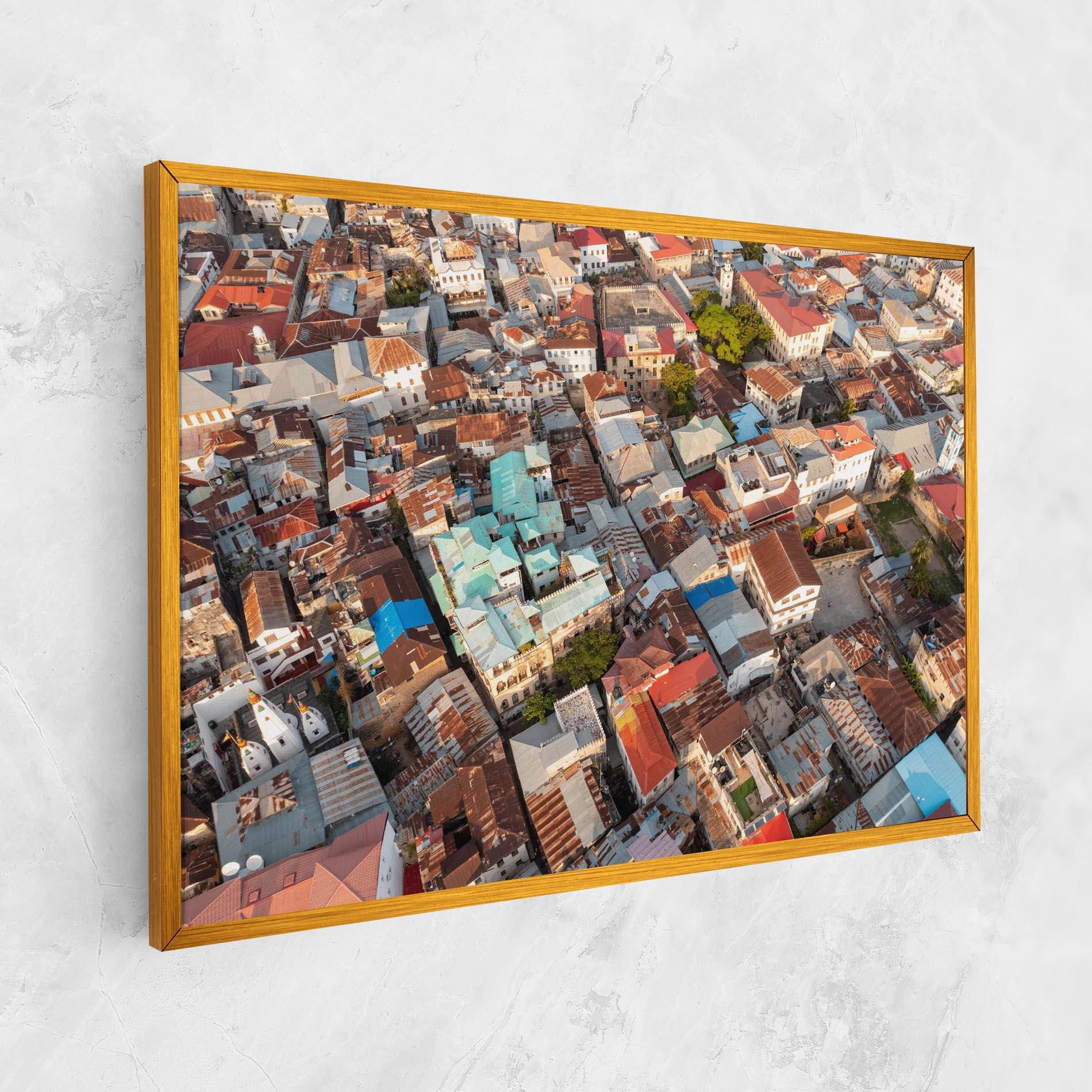 Tablou Canvas Island Tanzania Buildings mockup 1