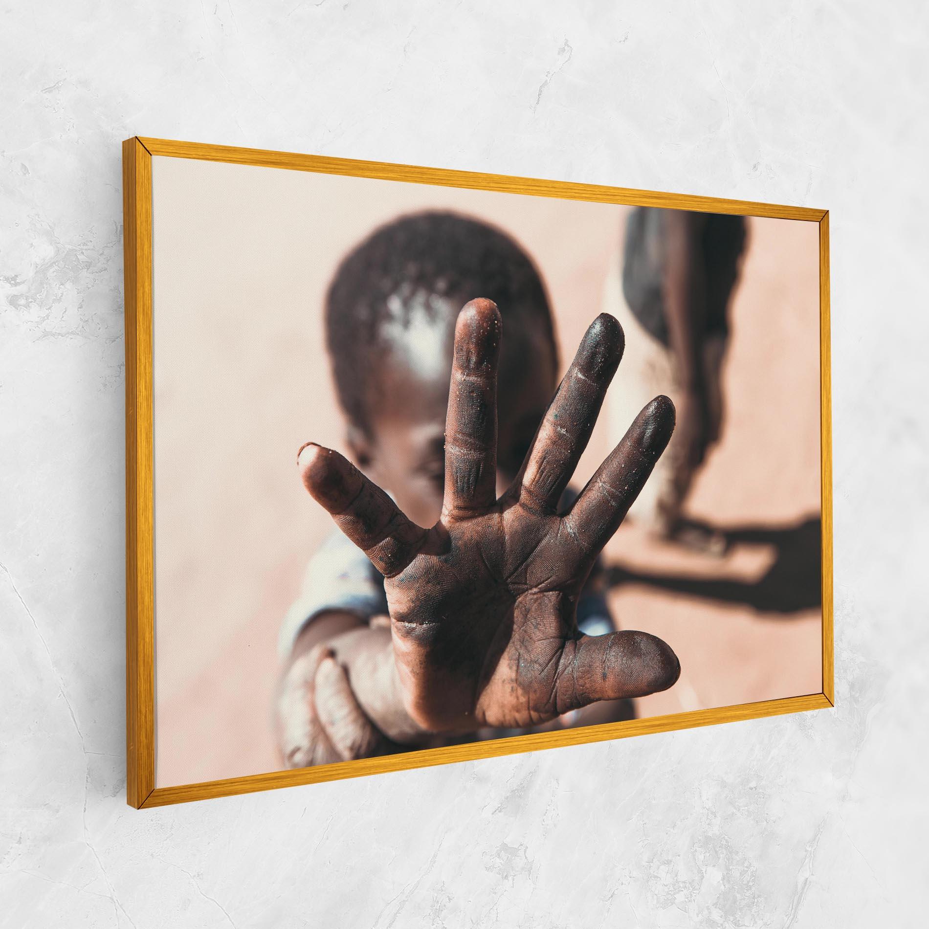 Tablou Canvas Little Dirty Hand mockup 1