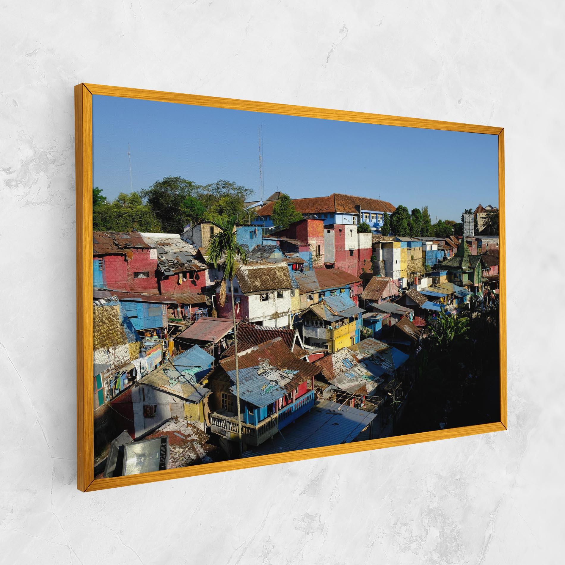 Tablou Canvas Slum Building mockup 1