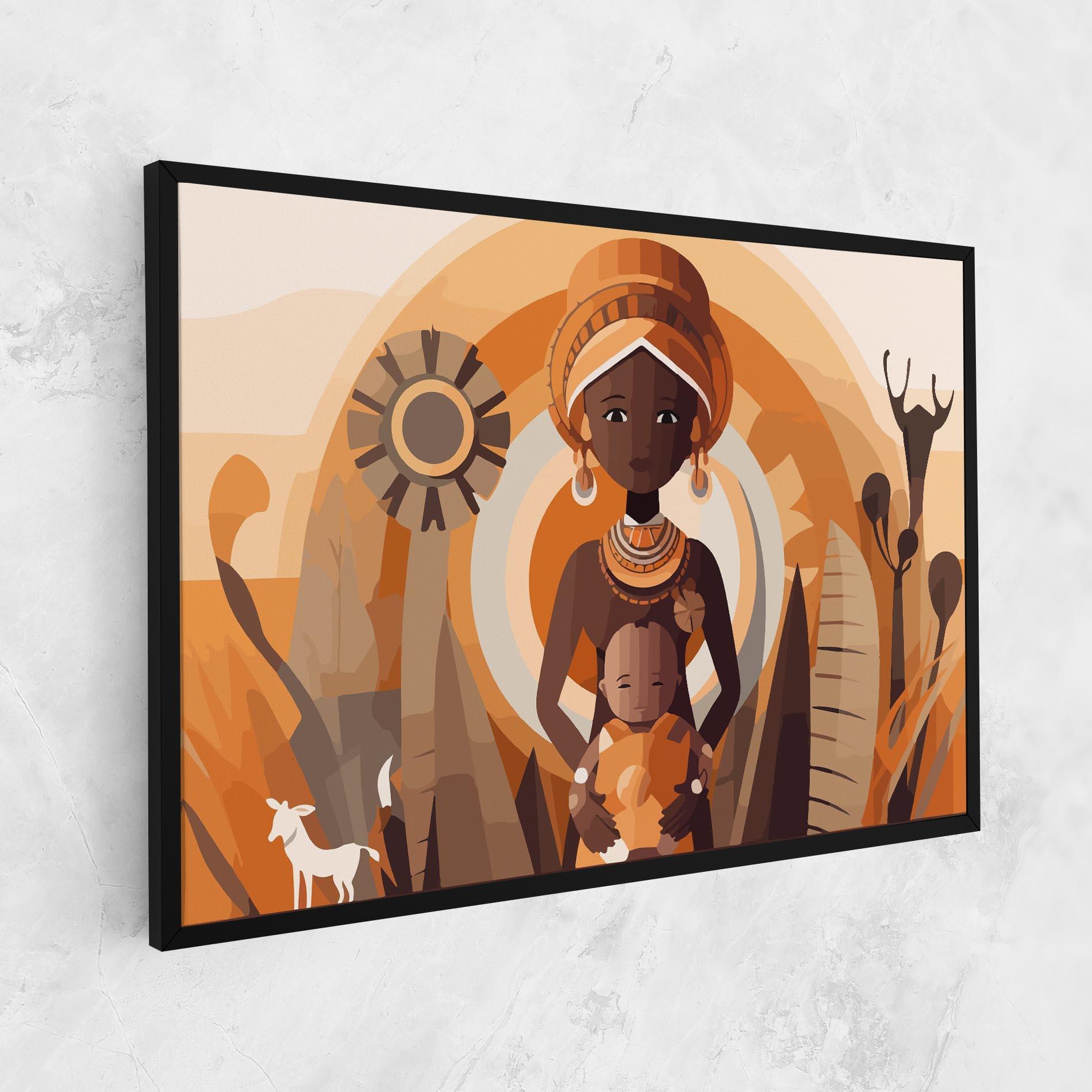 Tablou Canvas African Baby mockup 1