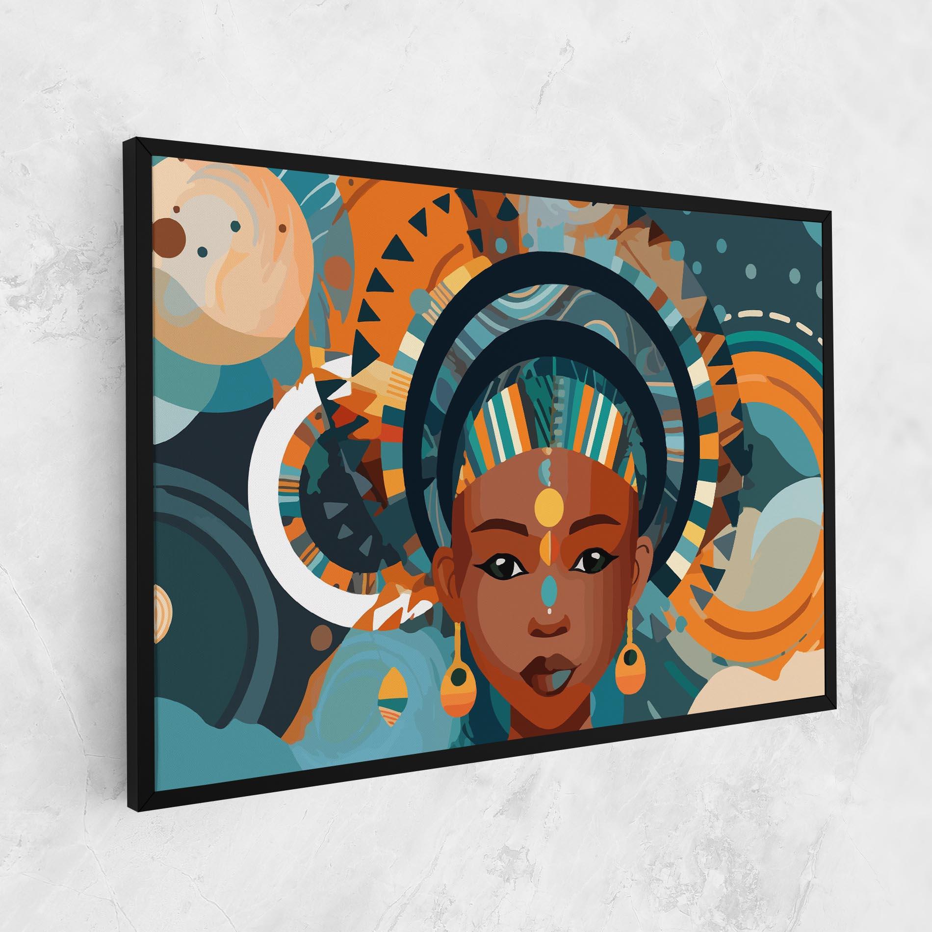 Tablou Canvas African Colorful Child mockup 1