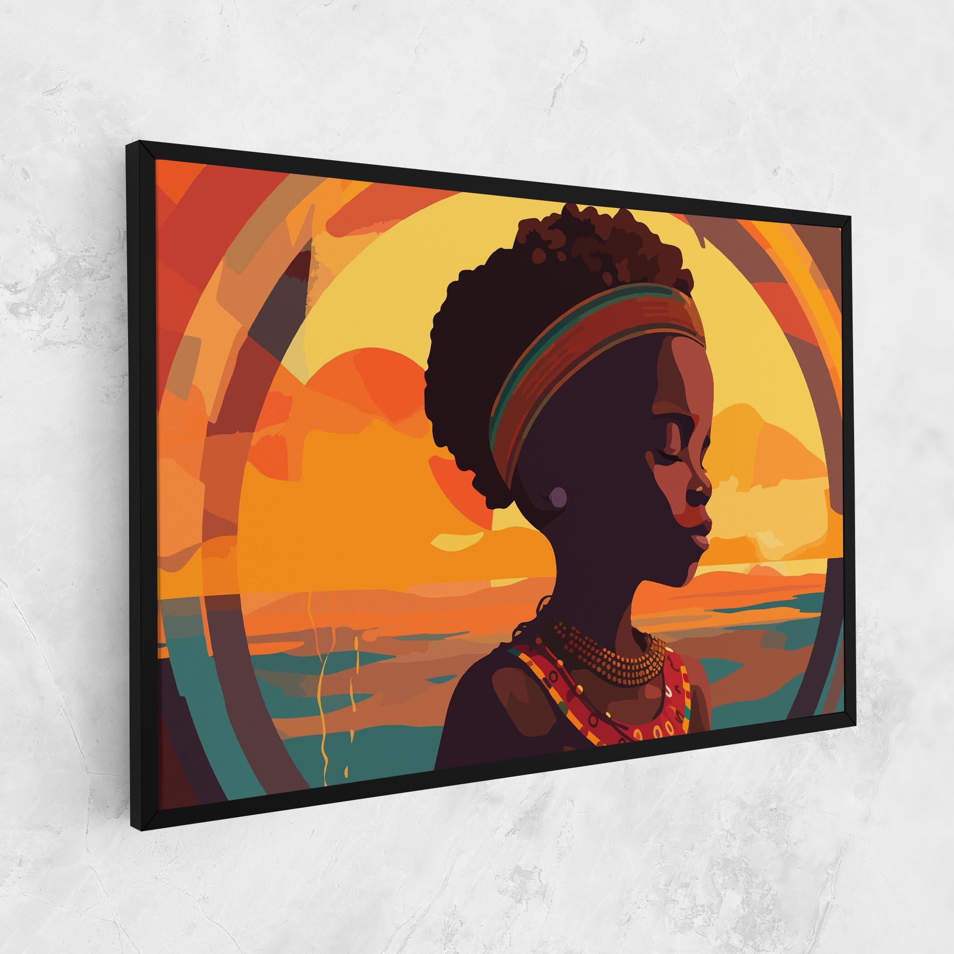Tablou Canvas African Pretty Child mockup 1