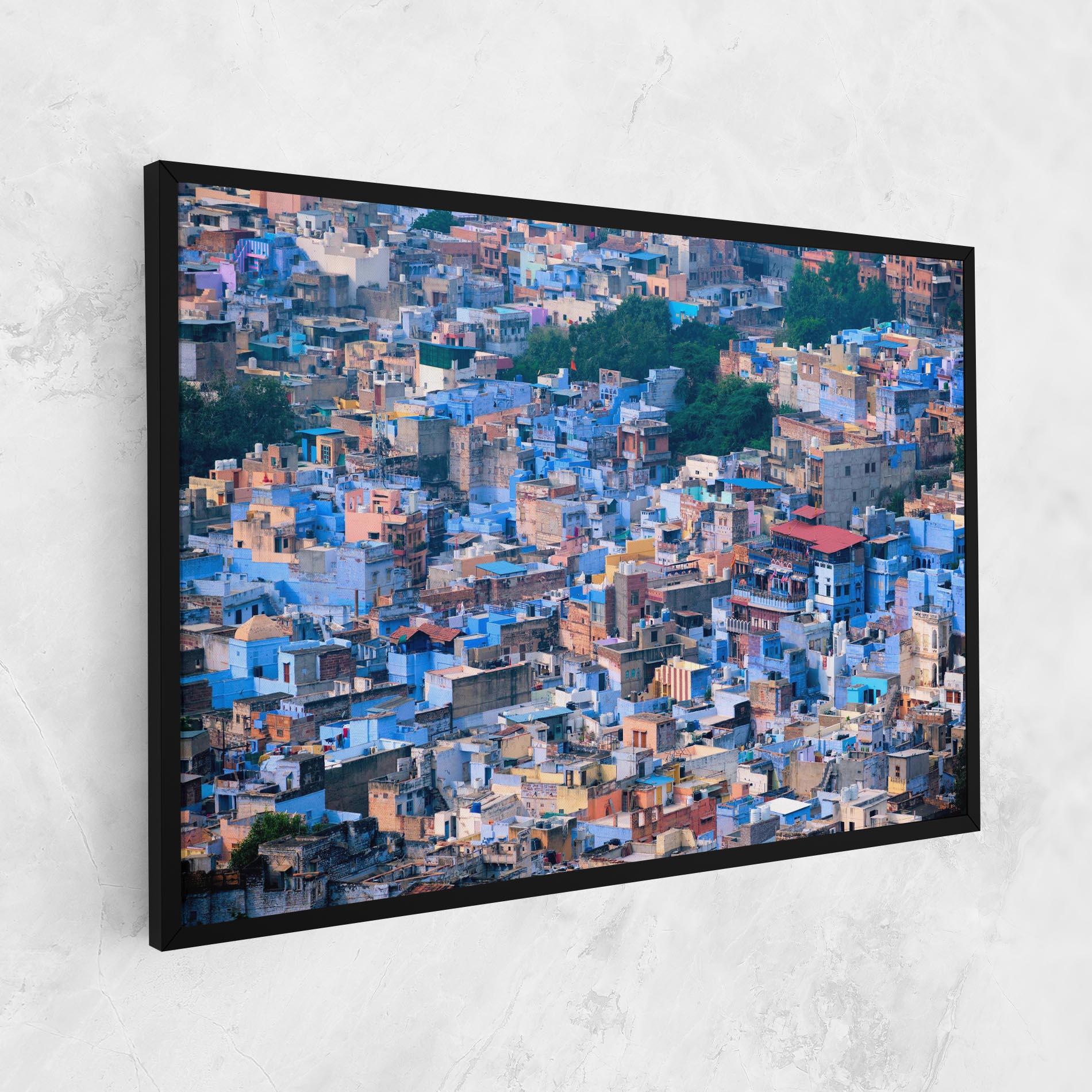 Tablou Canvas Blue City India mockup 1
