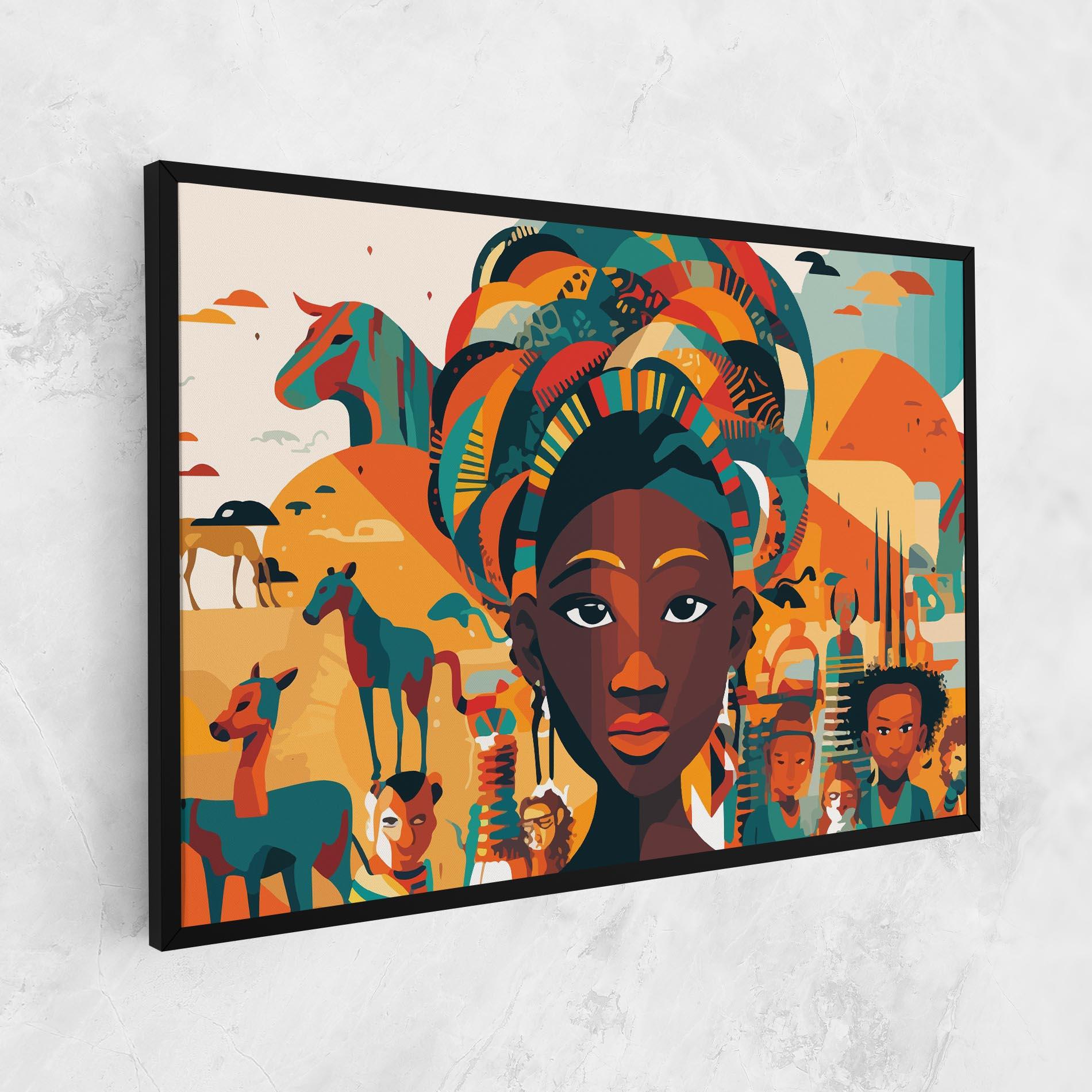 Tablou Canvas Child Africa Art mockup 1