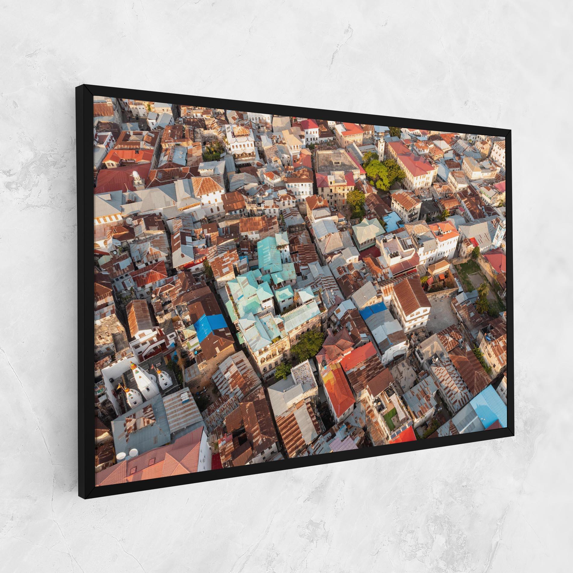 Tablou Canvas Island Tanzania Buildings mockup 1