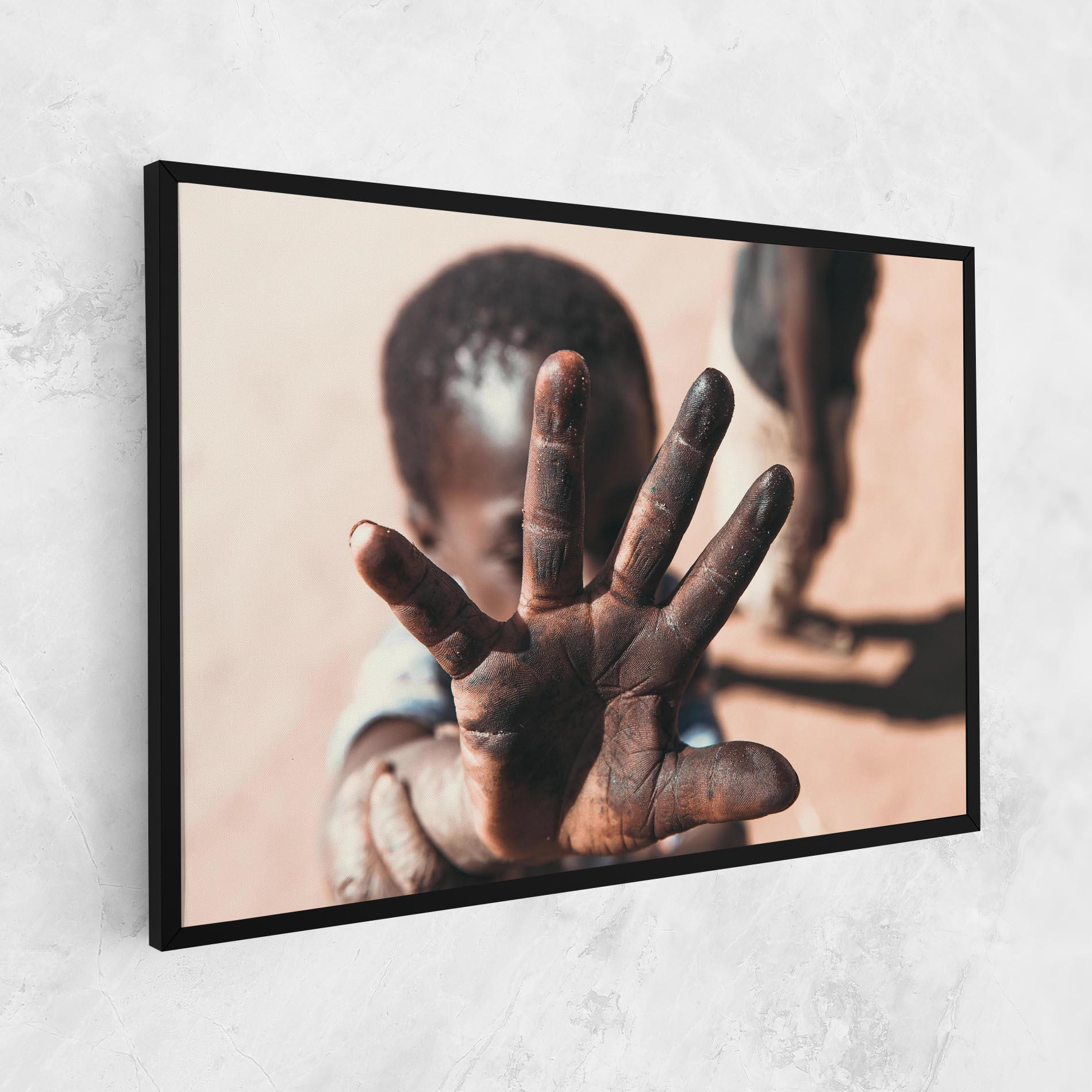Tablou Canvas Little Dirty Hand mockup 1
