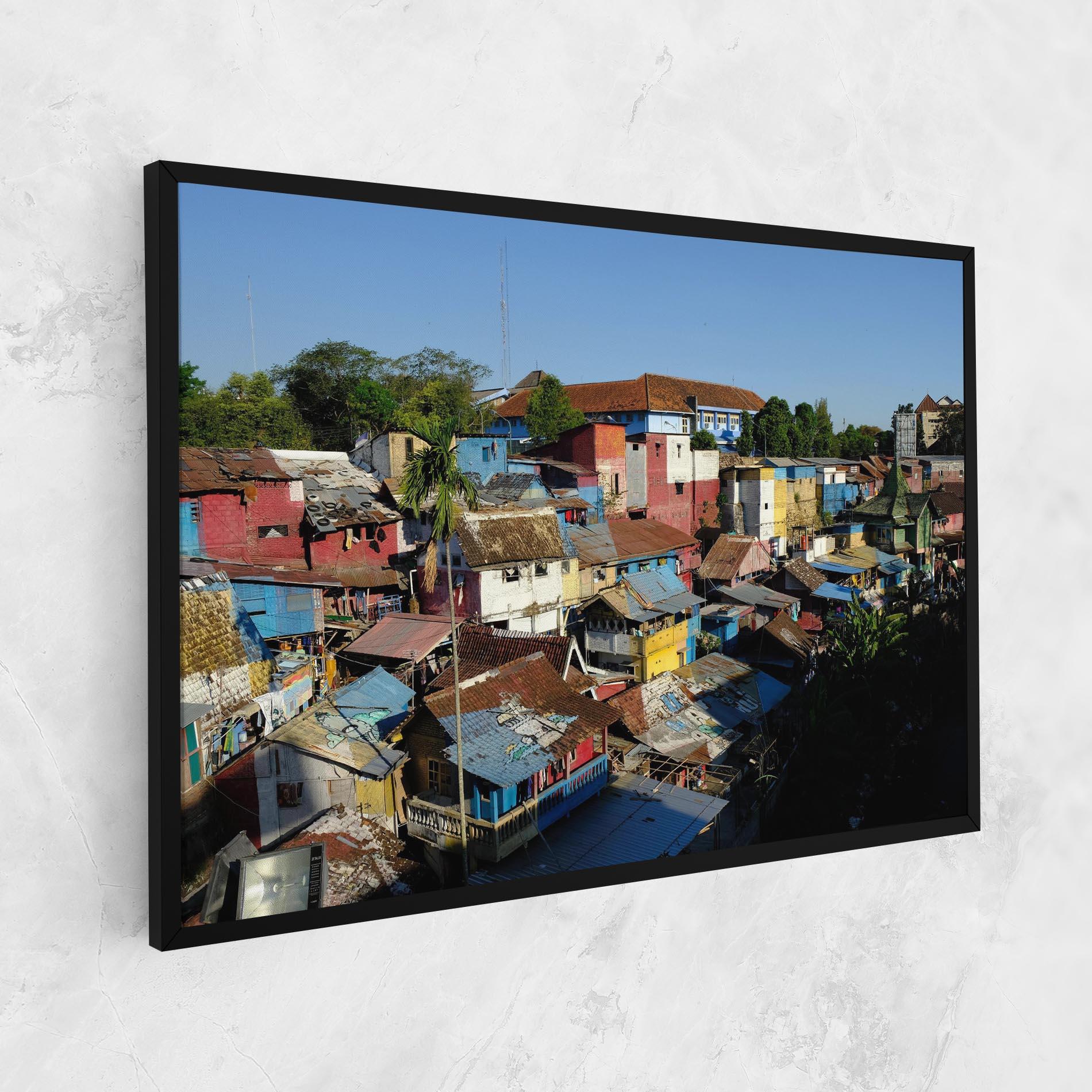 Tablou Canvas Slum Building mockup 1