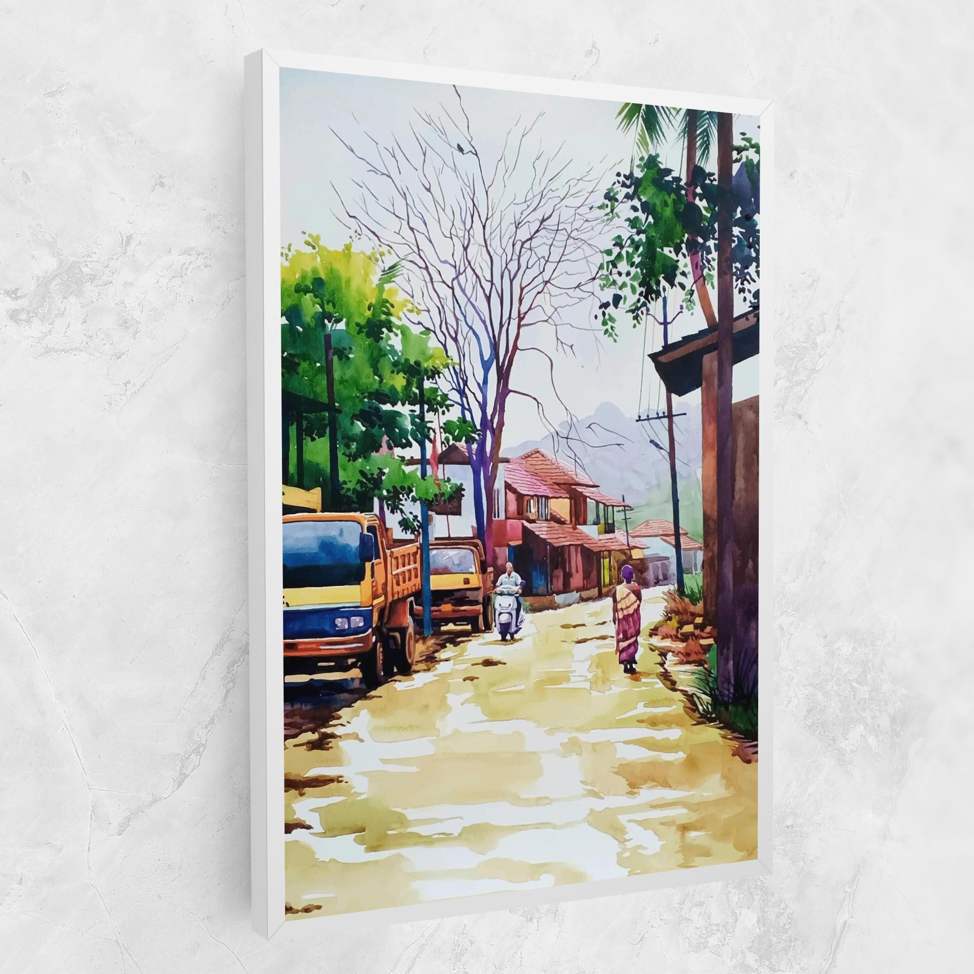 Tablou Canvas African City mockup 1