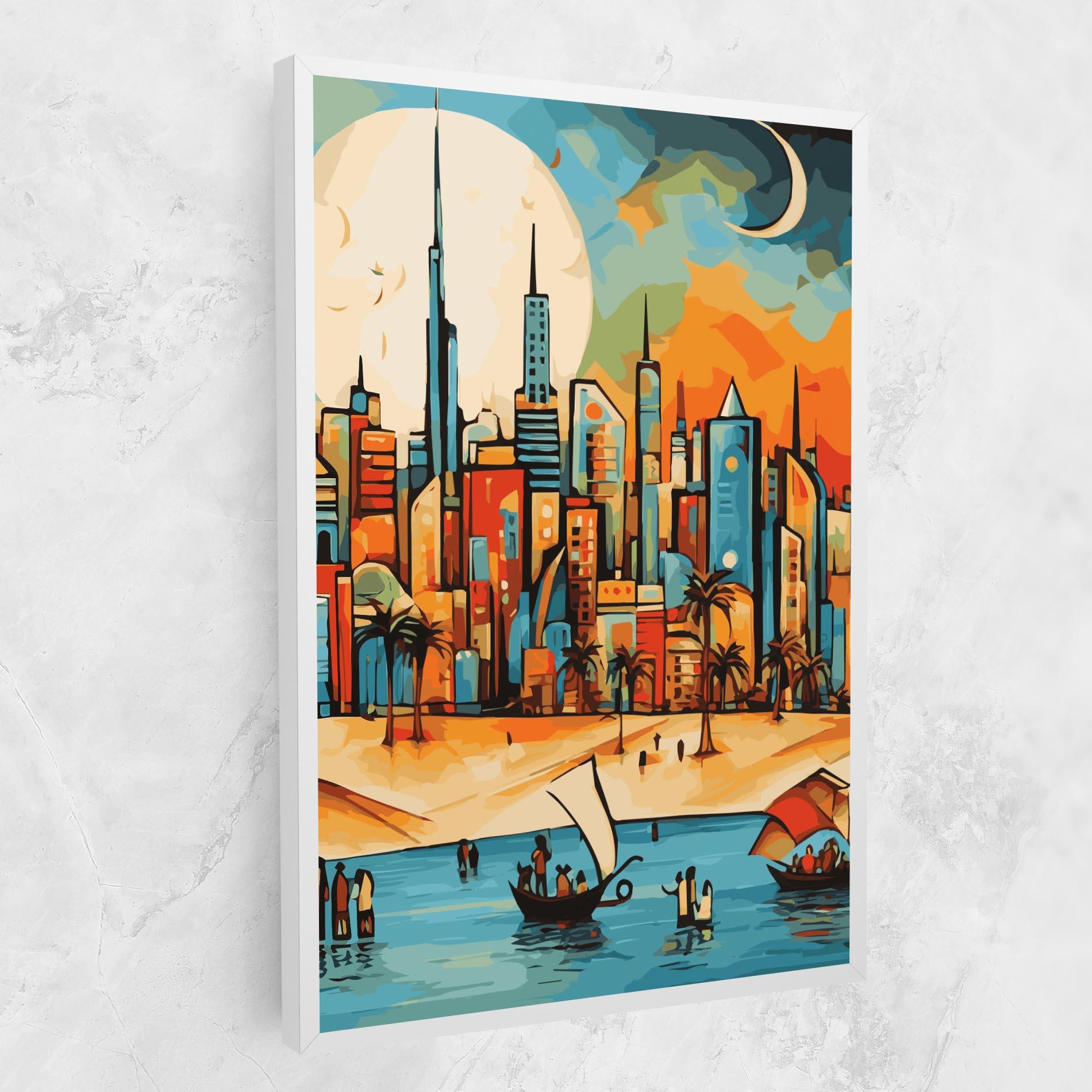 Tablou Canvas African Moon mockup 1