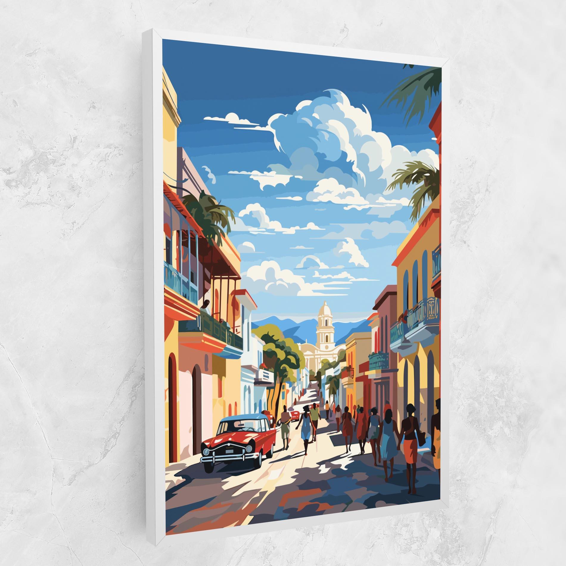 Tablou Canvas African Street mockup 1