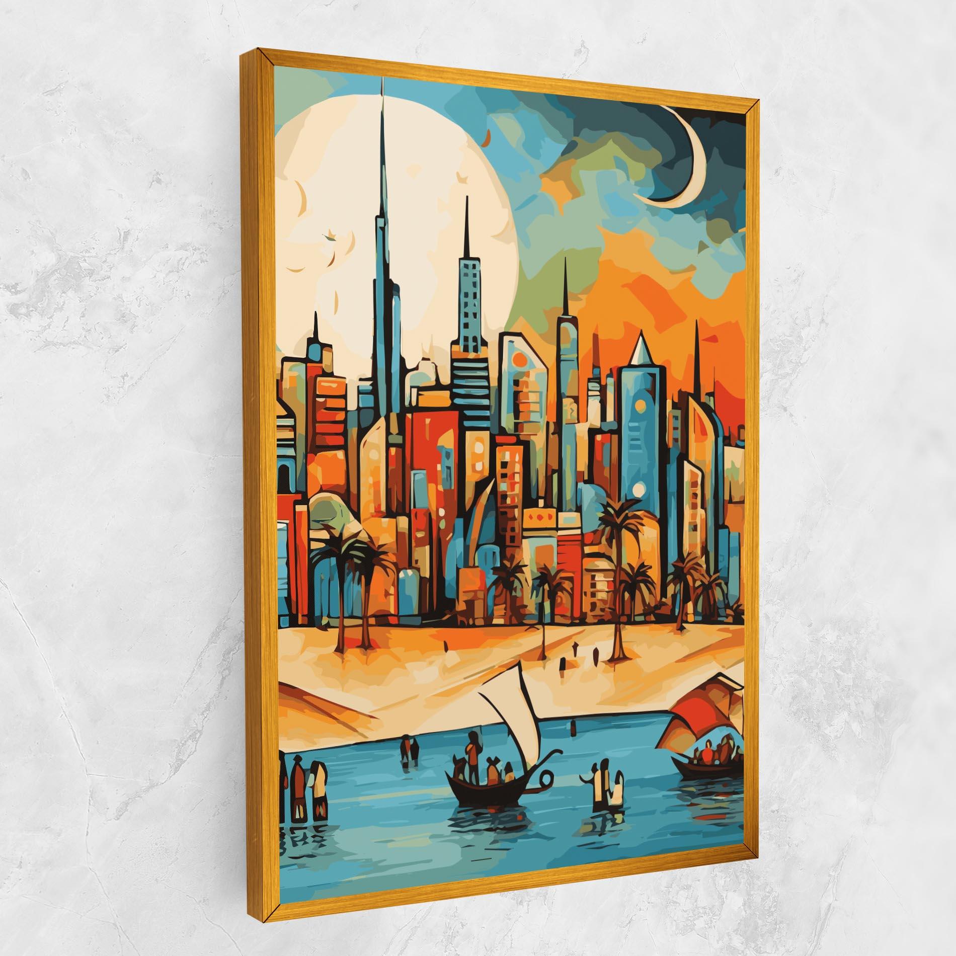 Tablou Canvas African Moon mockup 1