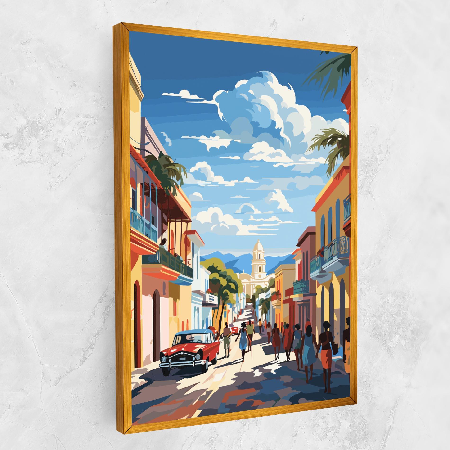 Tablou Canvas African Street mockup 1