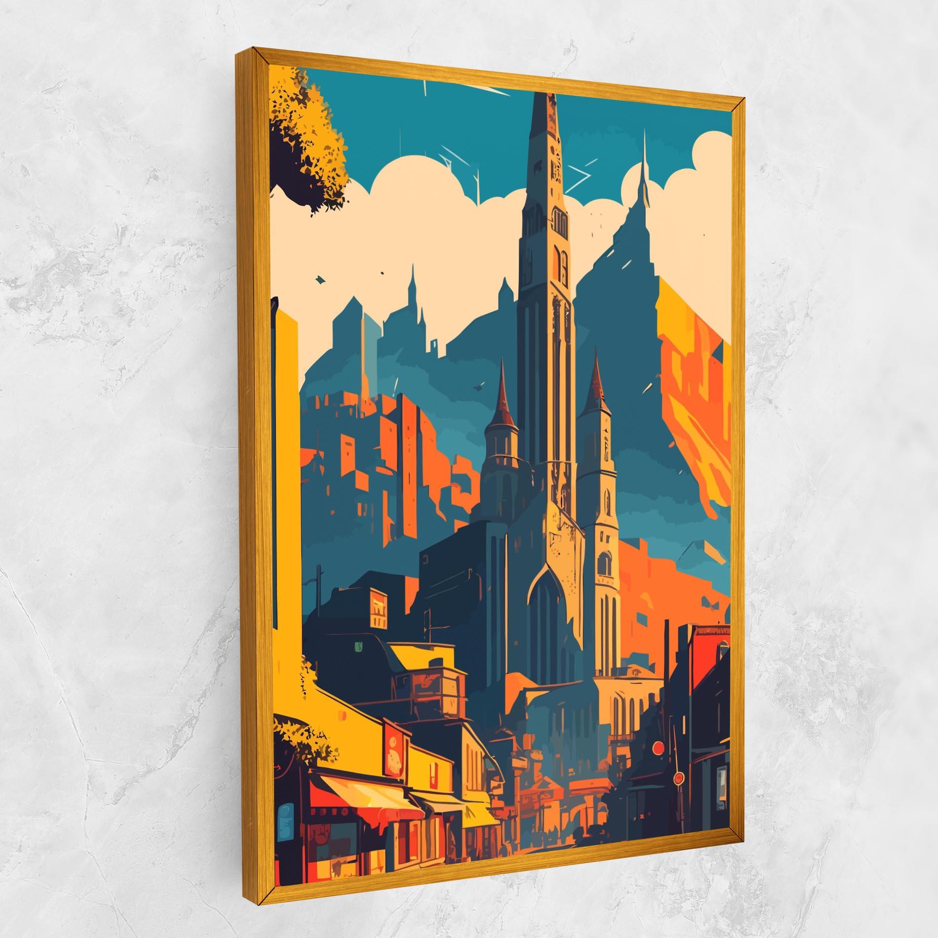 Tablou Canvas African Tower mockup 1