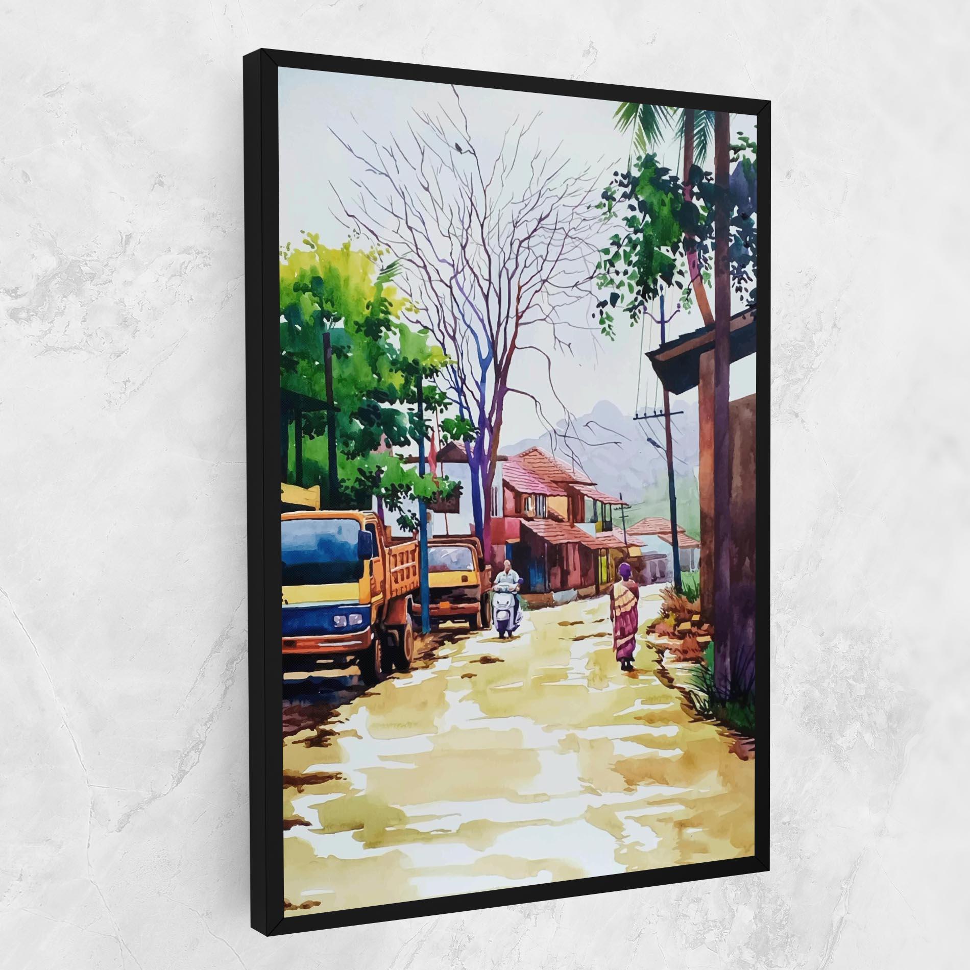 Tablou Canvas African City mockup 1
