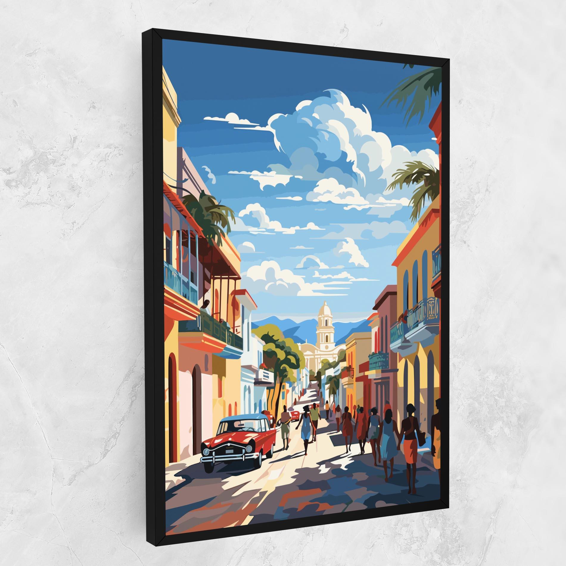 Tablou Canvas African Street mockup 1
