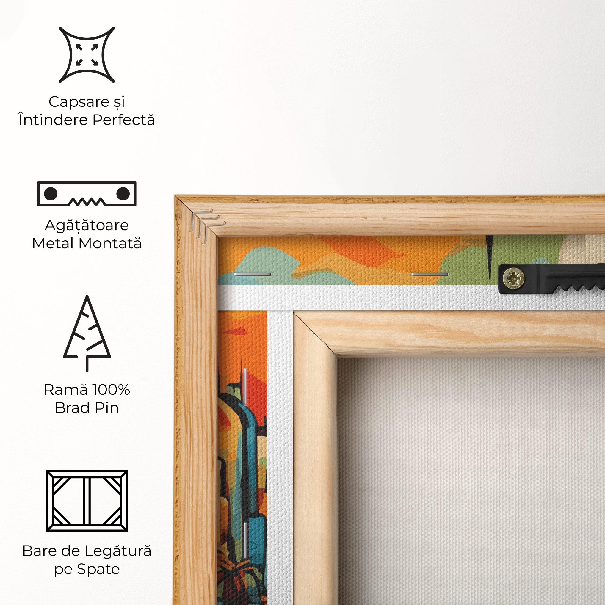 Tablou Canvas African Moon mockup 5