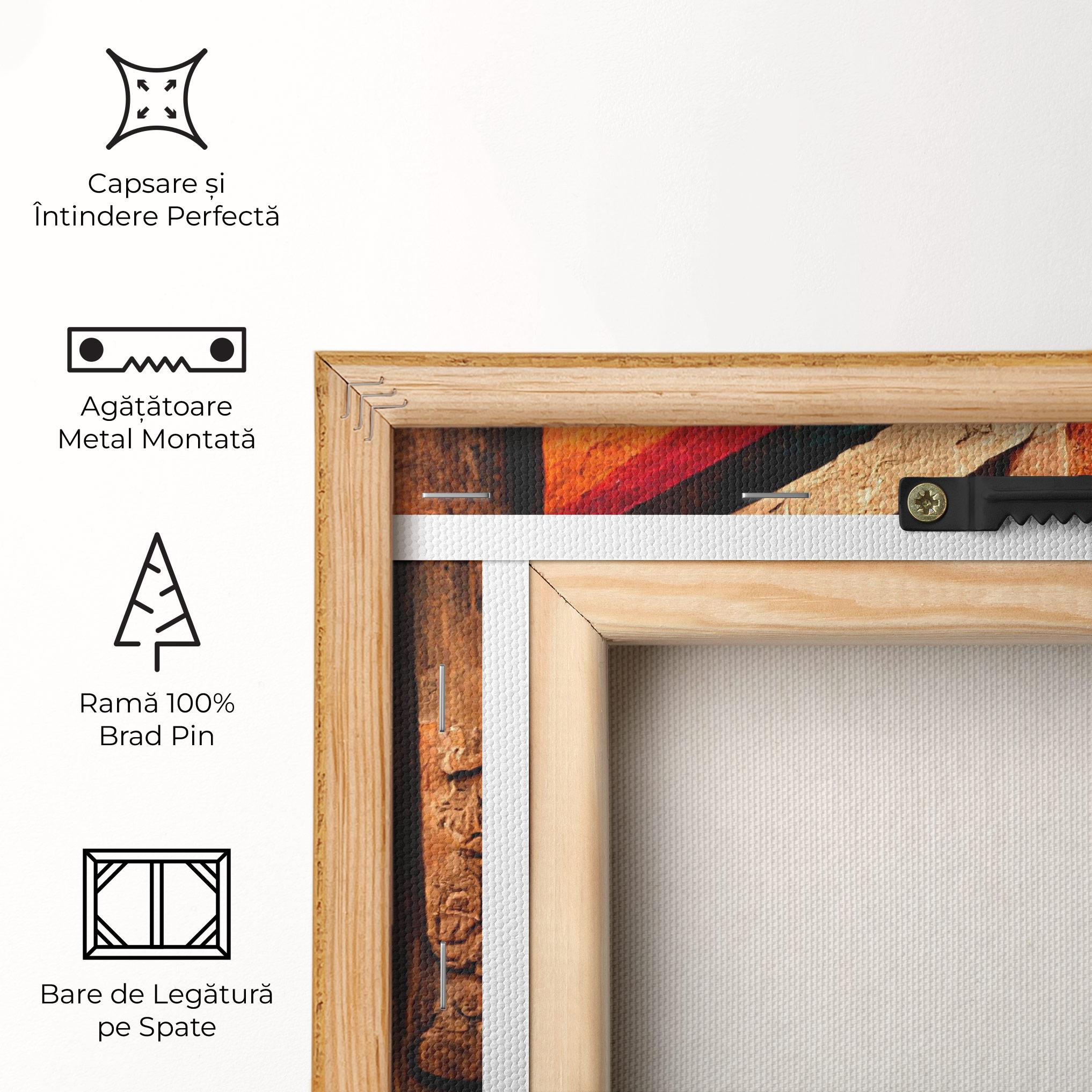 Tablou Canvas Mayan Style Wood mockup 5