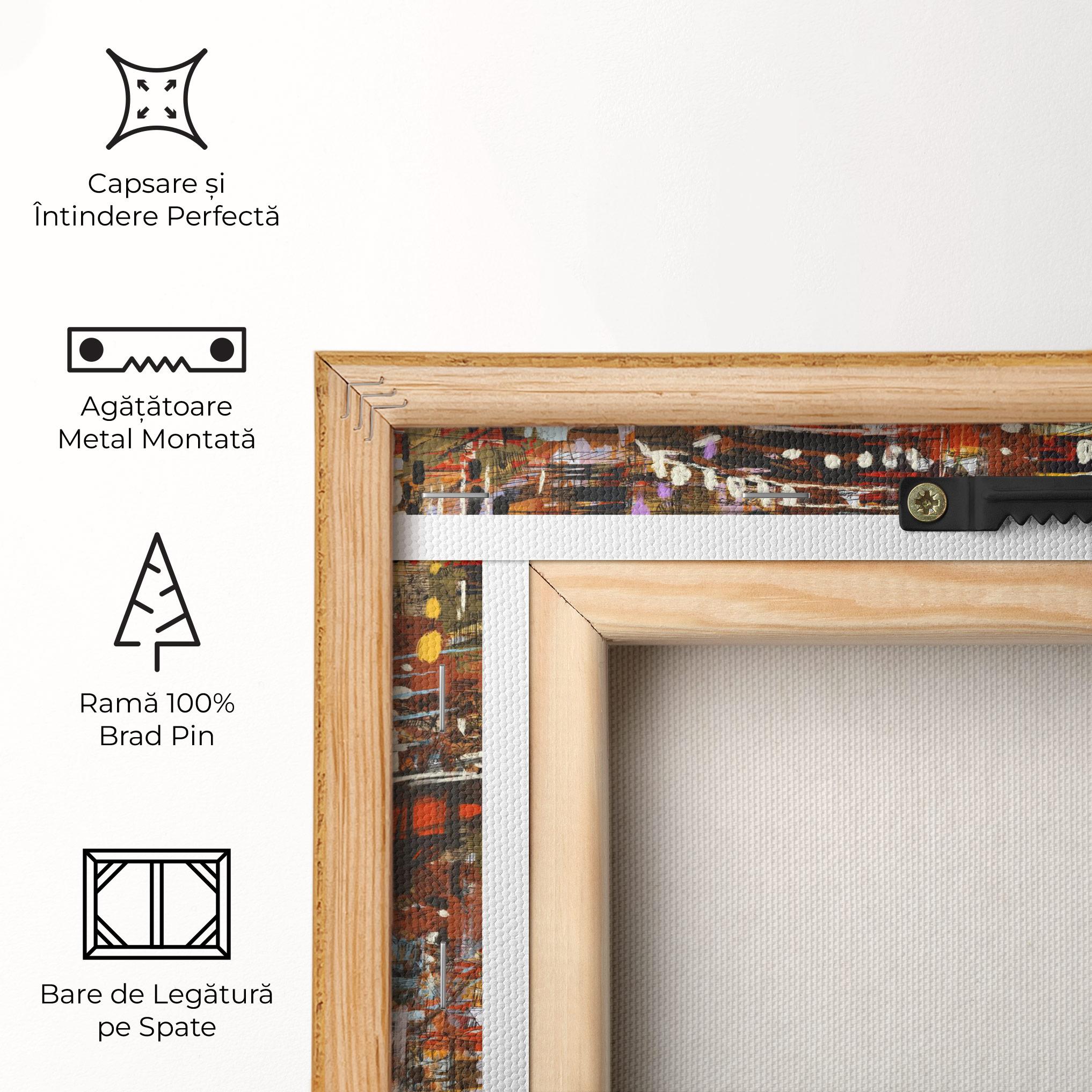 Tablou Canvas Seamless Colorful City mockup 5