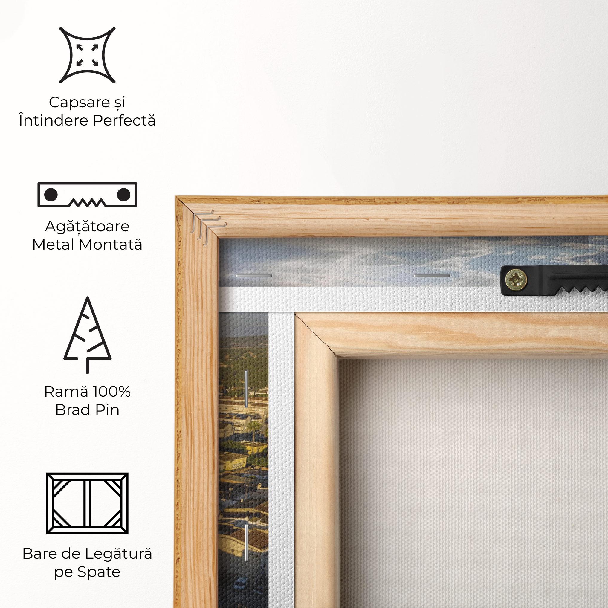 Tablou Canvas Streets Town Sunrise mockup 5