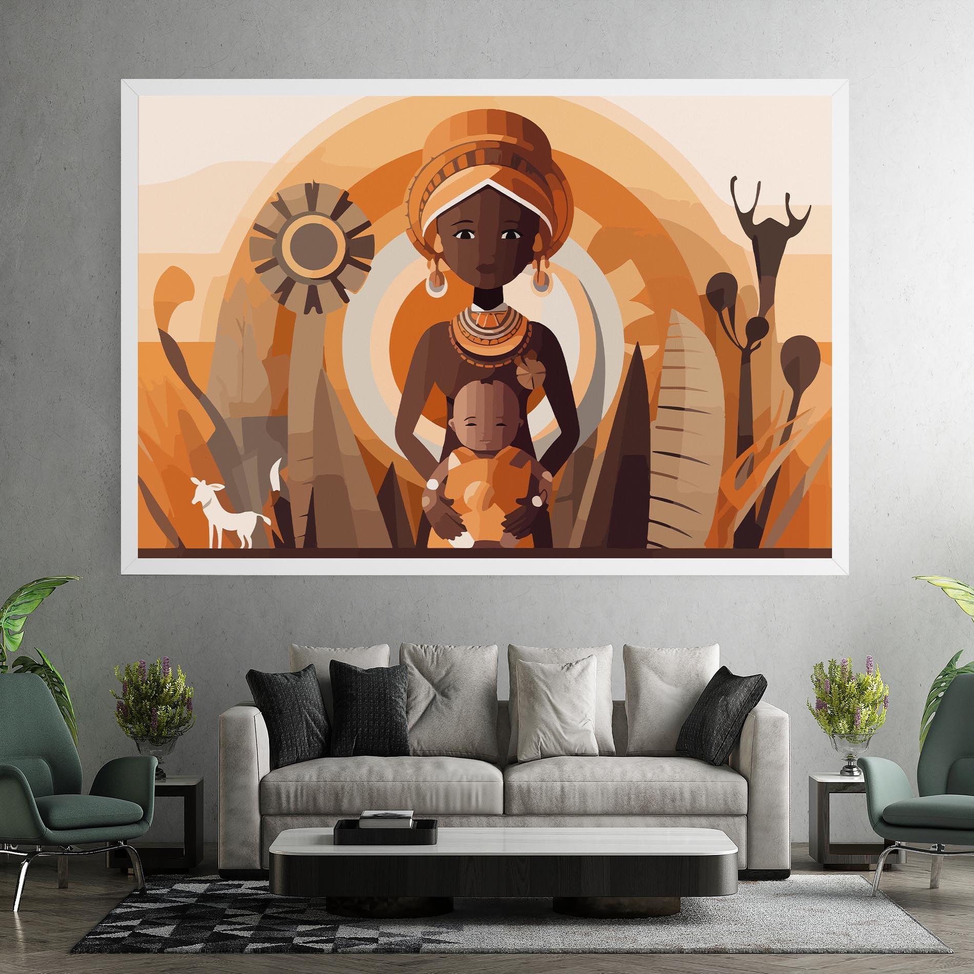 Tablou Canvas African Baby mockup 7
