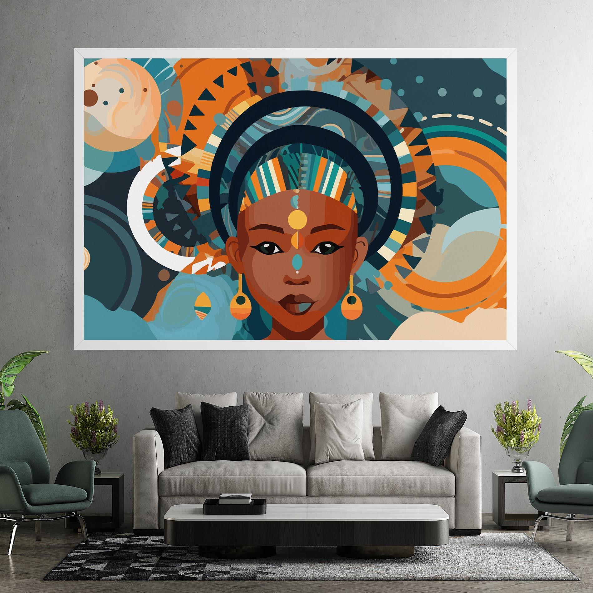 Tablou Canvas African Colorful Child mockup 7