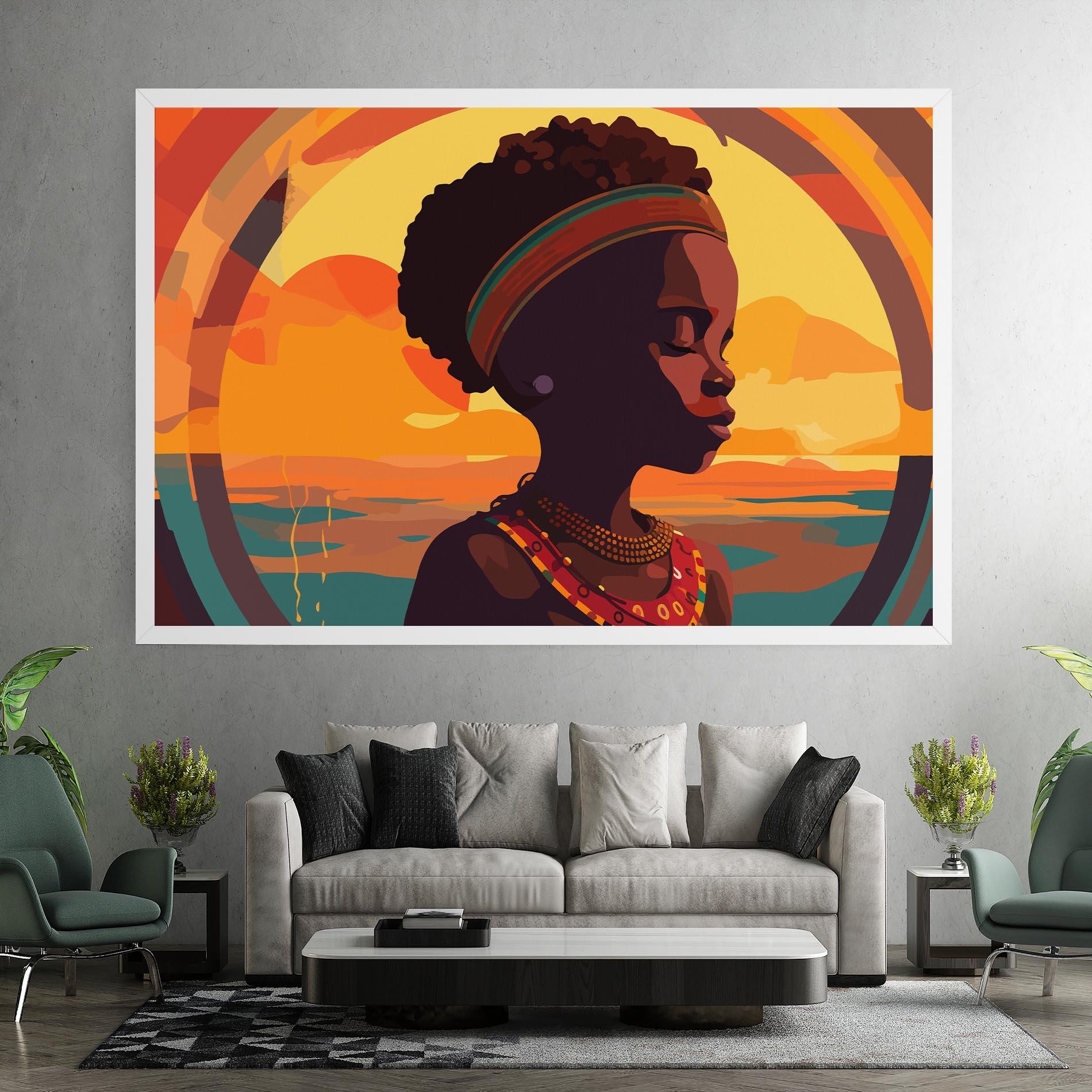 Tablou Canvas African Pretty Child mockup 7