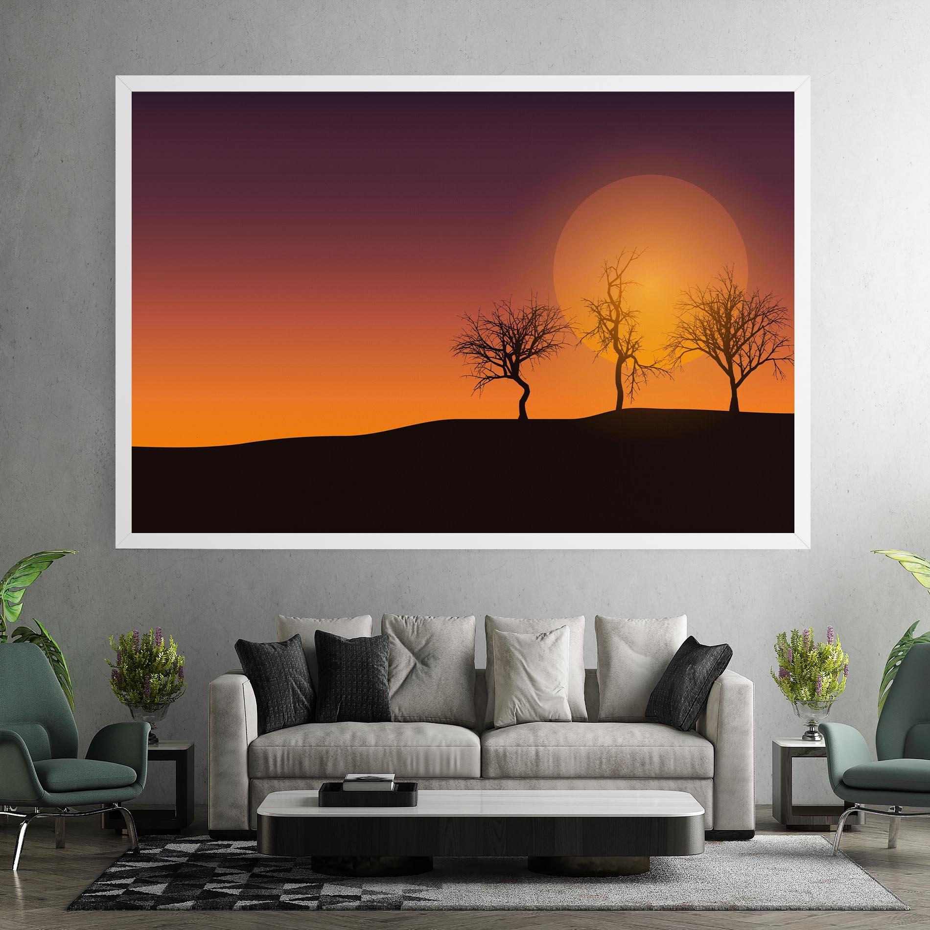 Tablou Canvas African Sunset mockup 7
