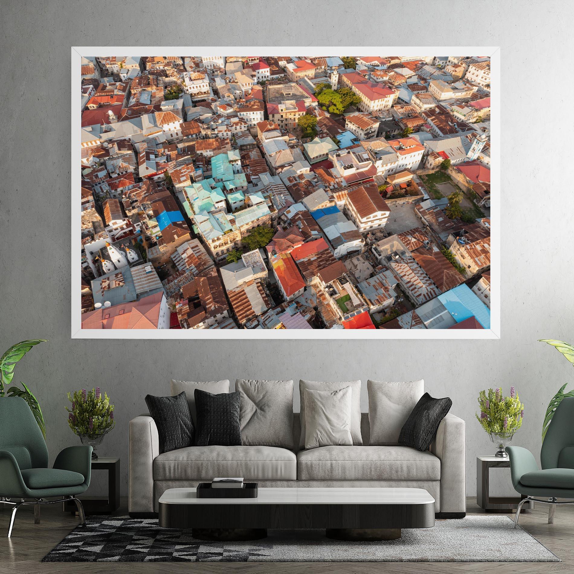 Tablou Canvas Island Tanzania Buildings mockup 7