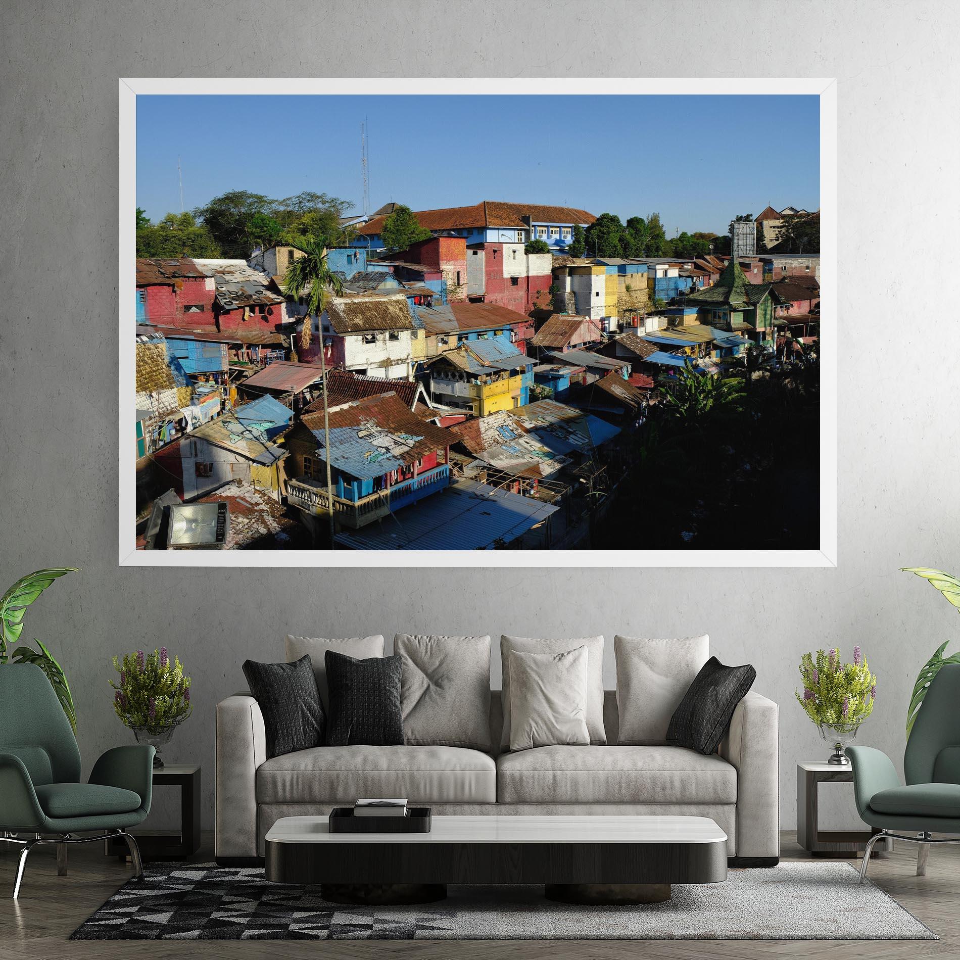 Tablou Canvas Slum Building mockup 7