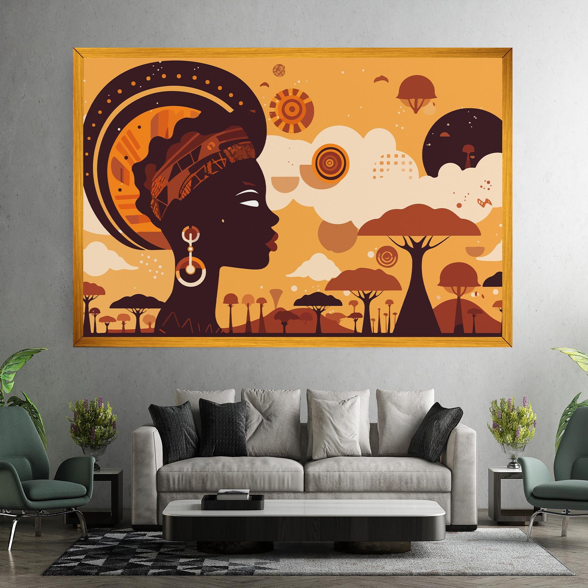Tablou Canvas African Art mockup 7