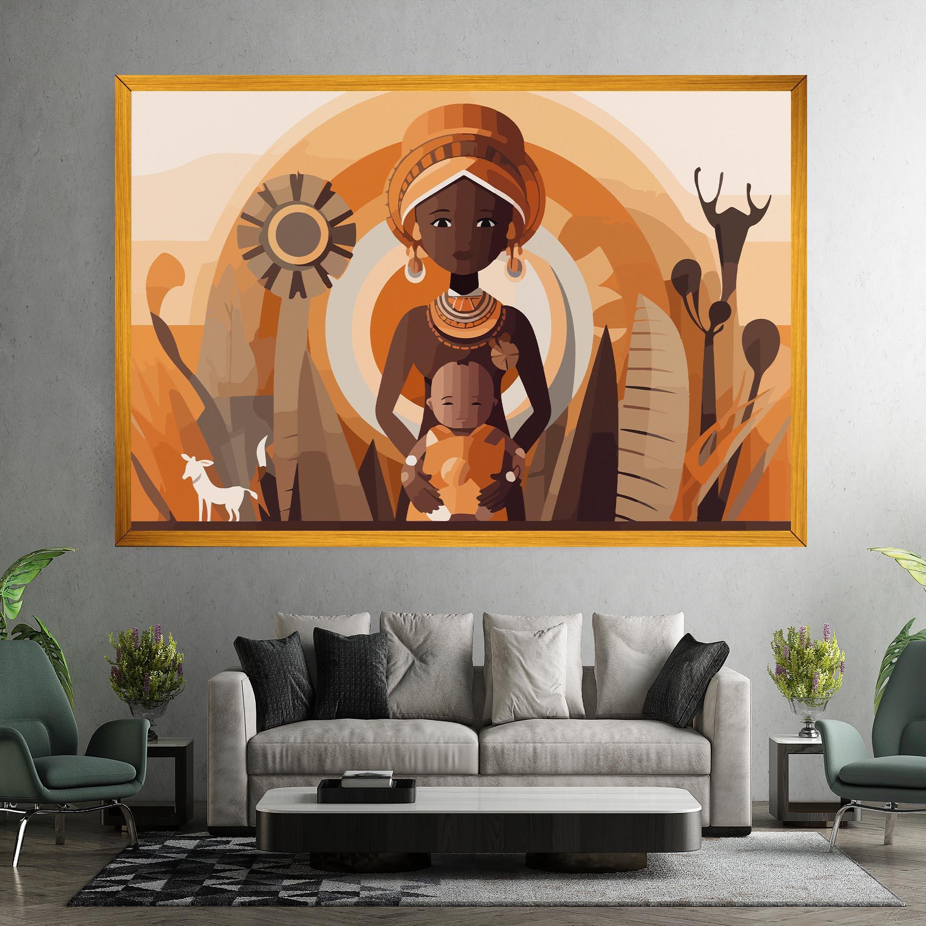 Tablou Canvas African Baby mockup 7