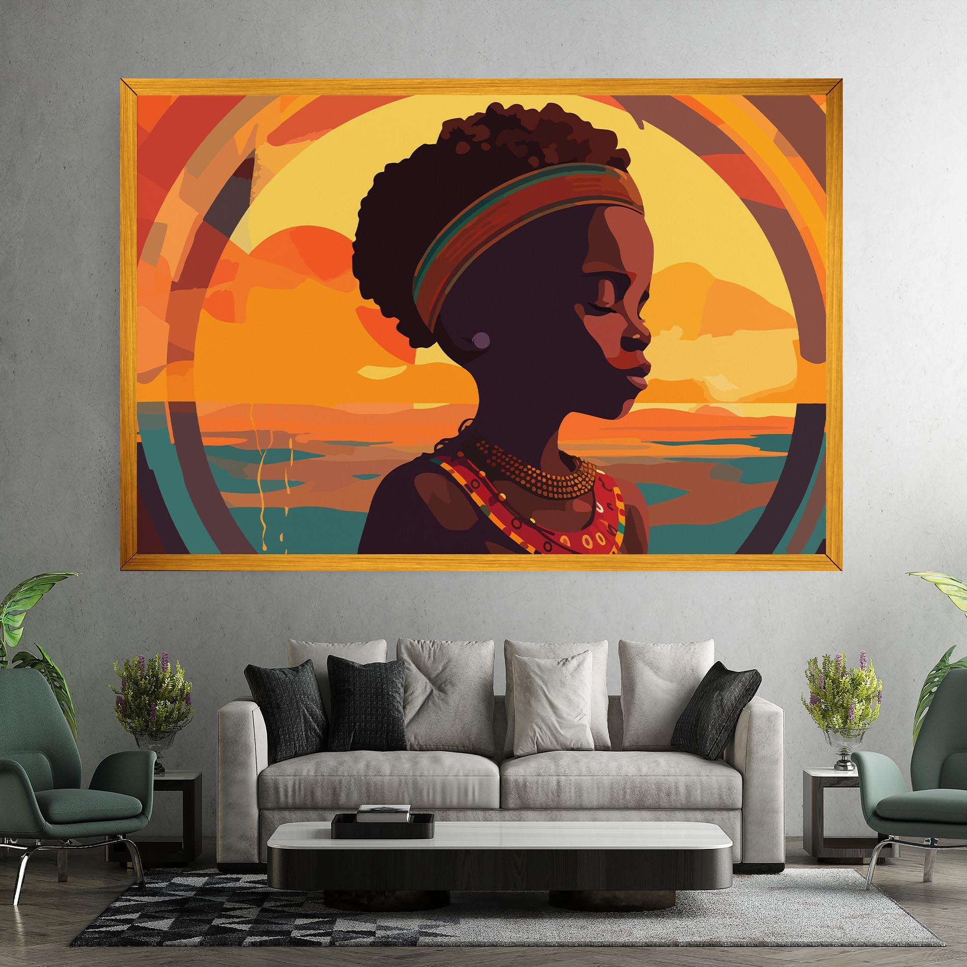 Tablou Canvas African Pretty Child mockup 7