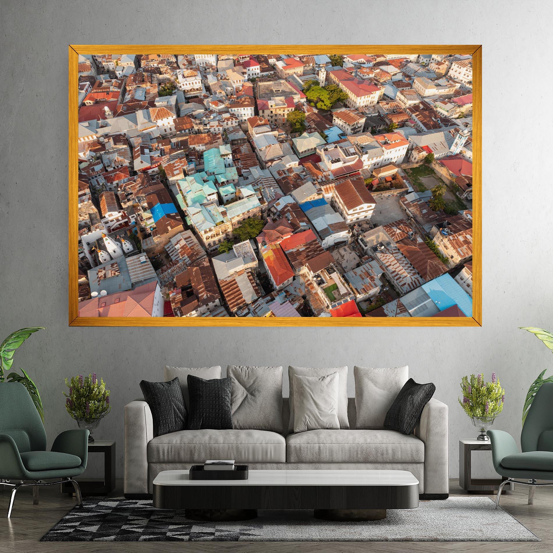 Tablou Canvas Island Tanzania Buildings mockup 7