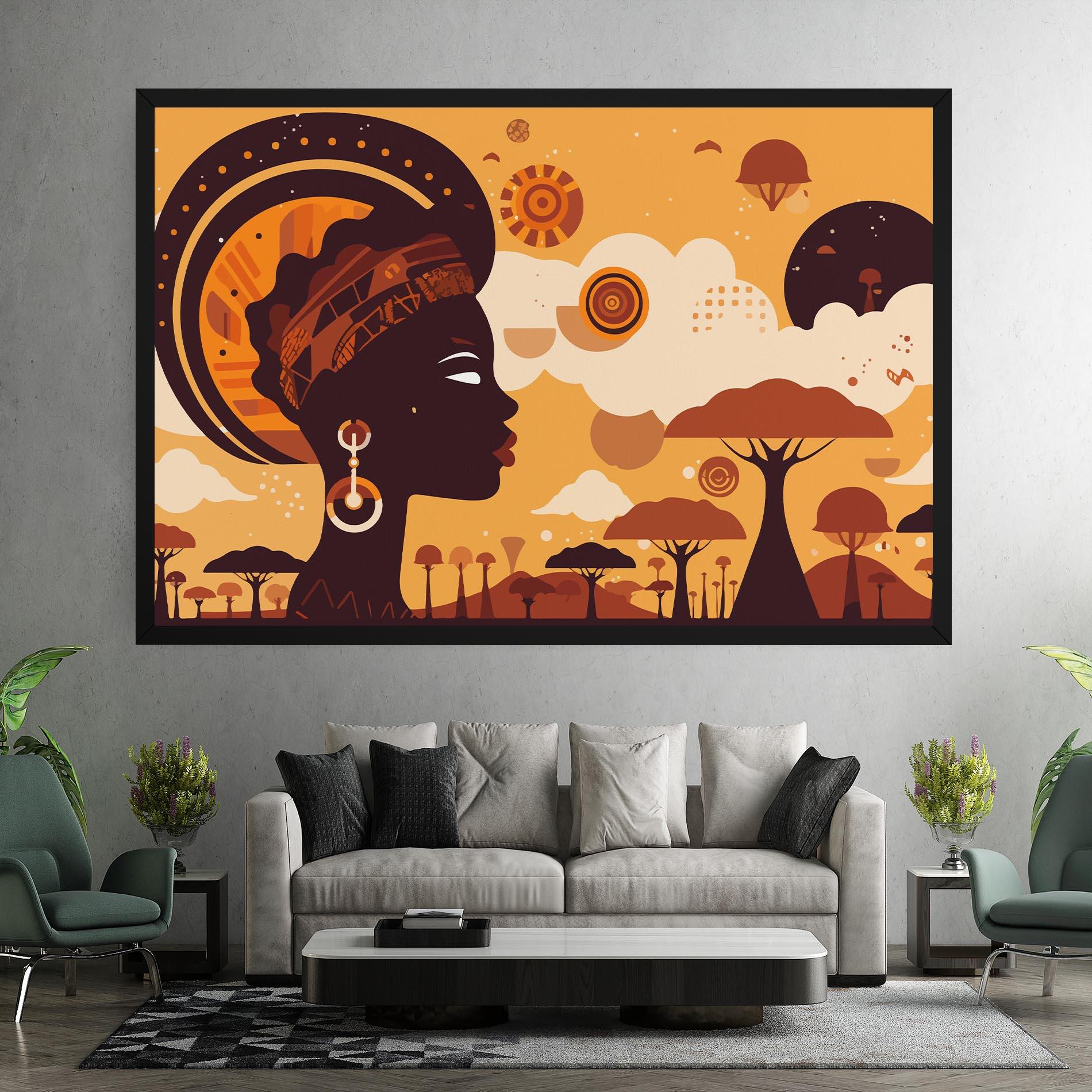 Tablou Canvas African Art mockup 7